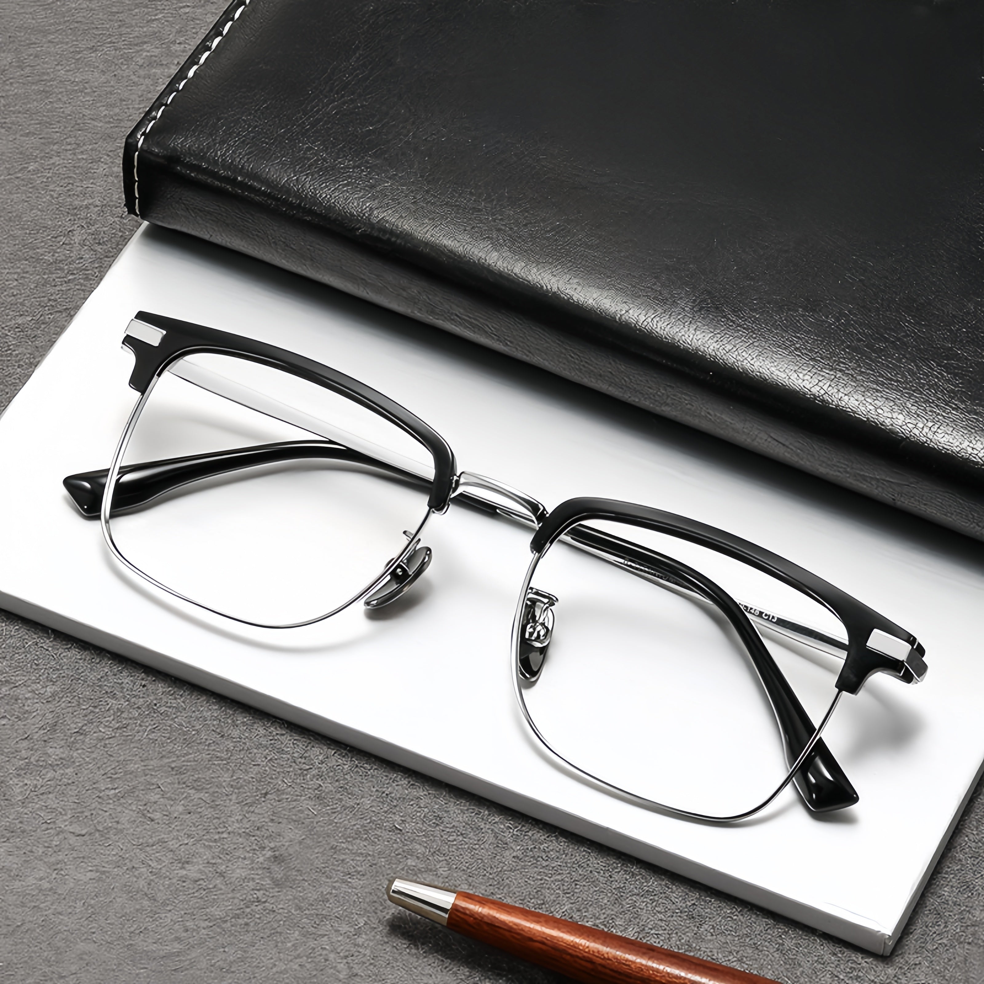 Men's ultra-light pure titanium glasses frame