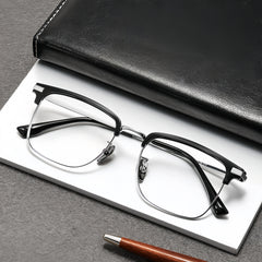 Men's ultra-light pure titanium glasses frame