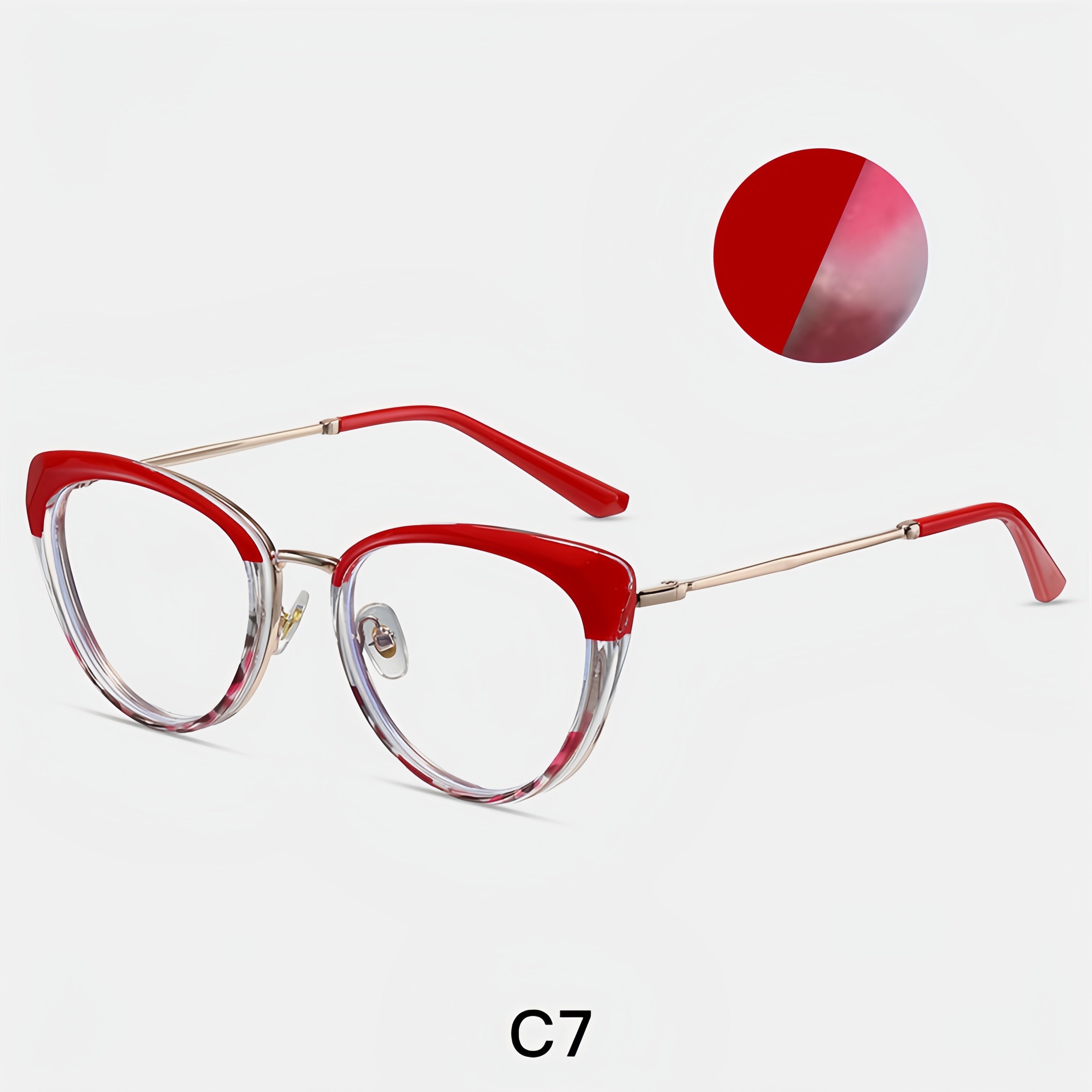 Women's Metal Cat-Eye Optical Frames
