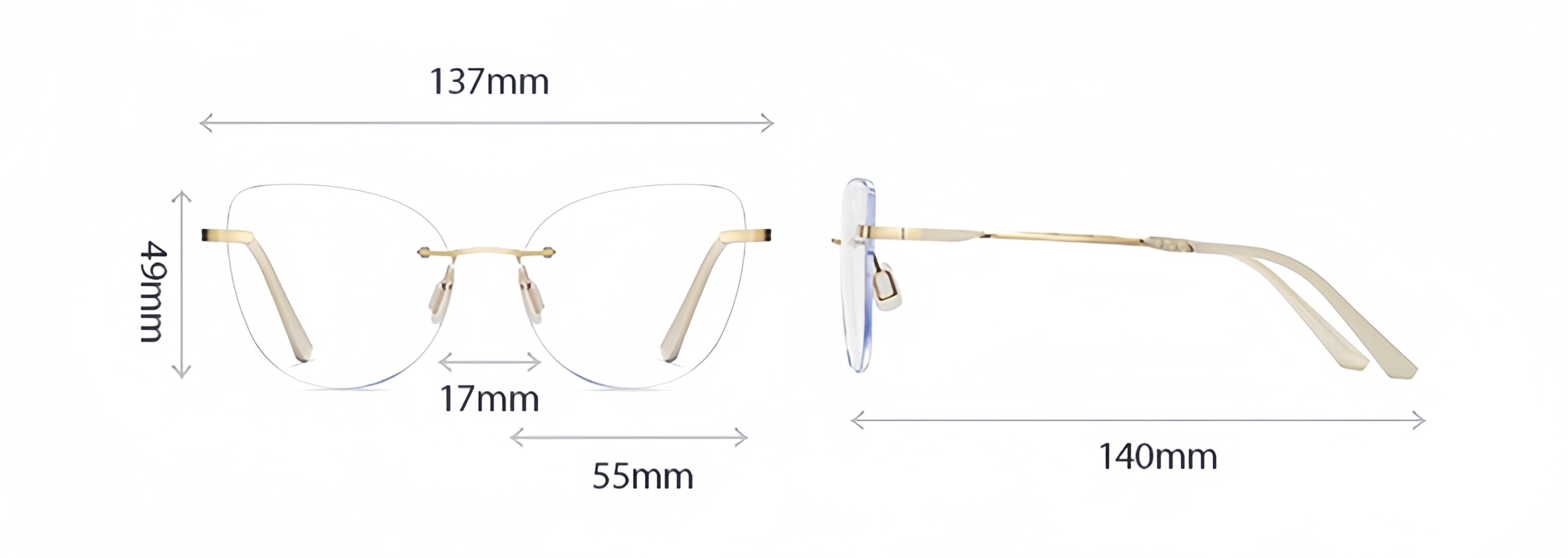 Women's TR90 Magnetic Clip-On Sunglasses & Prescription Frames 2-in-1