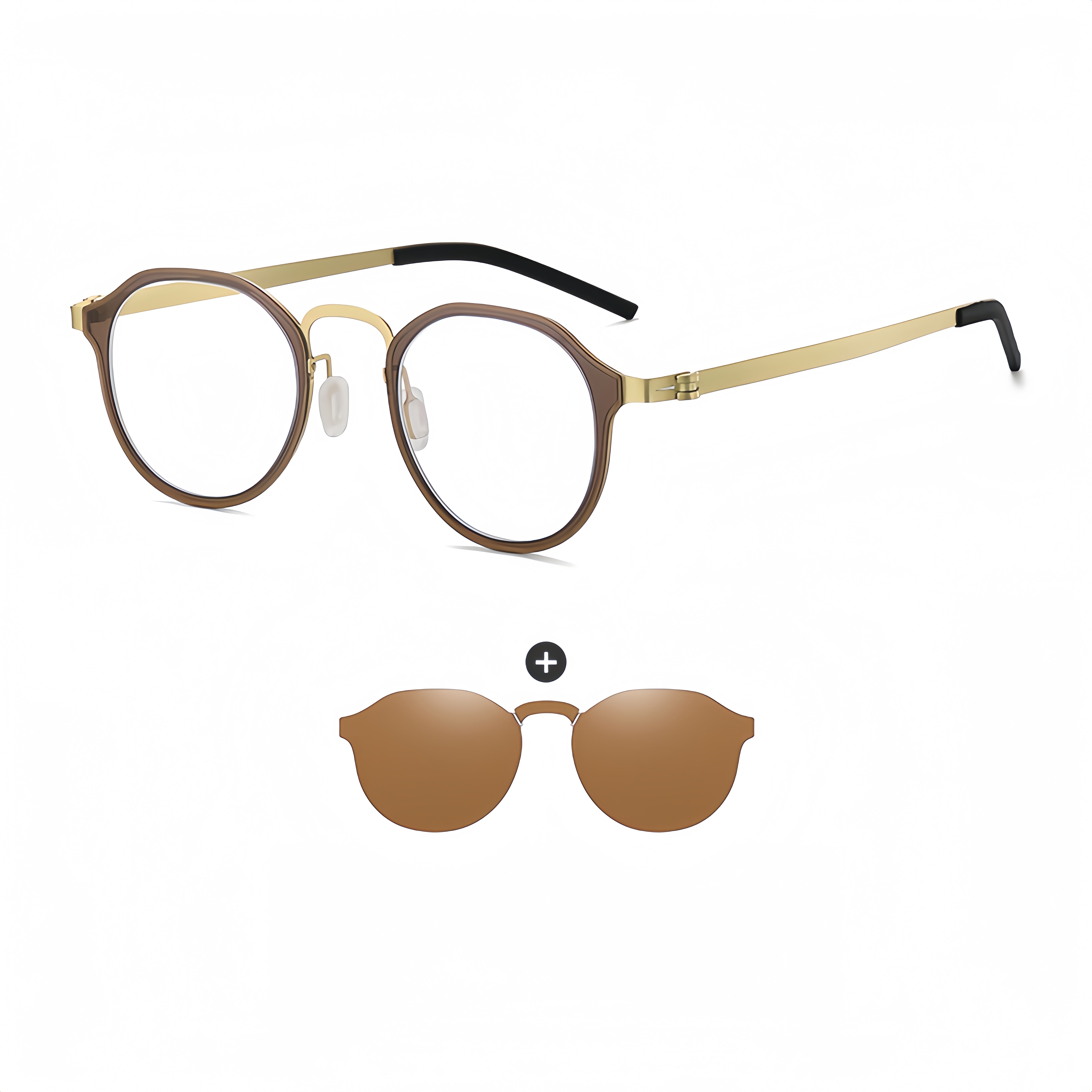 Magnetic Polarized Clip-Ons for RX Metal Frames