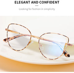 Women's Metal Cat-Eye Glasses Frames