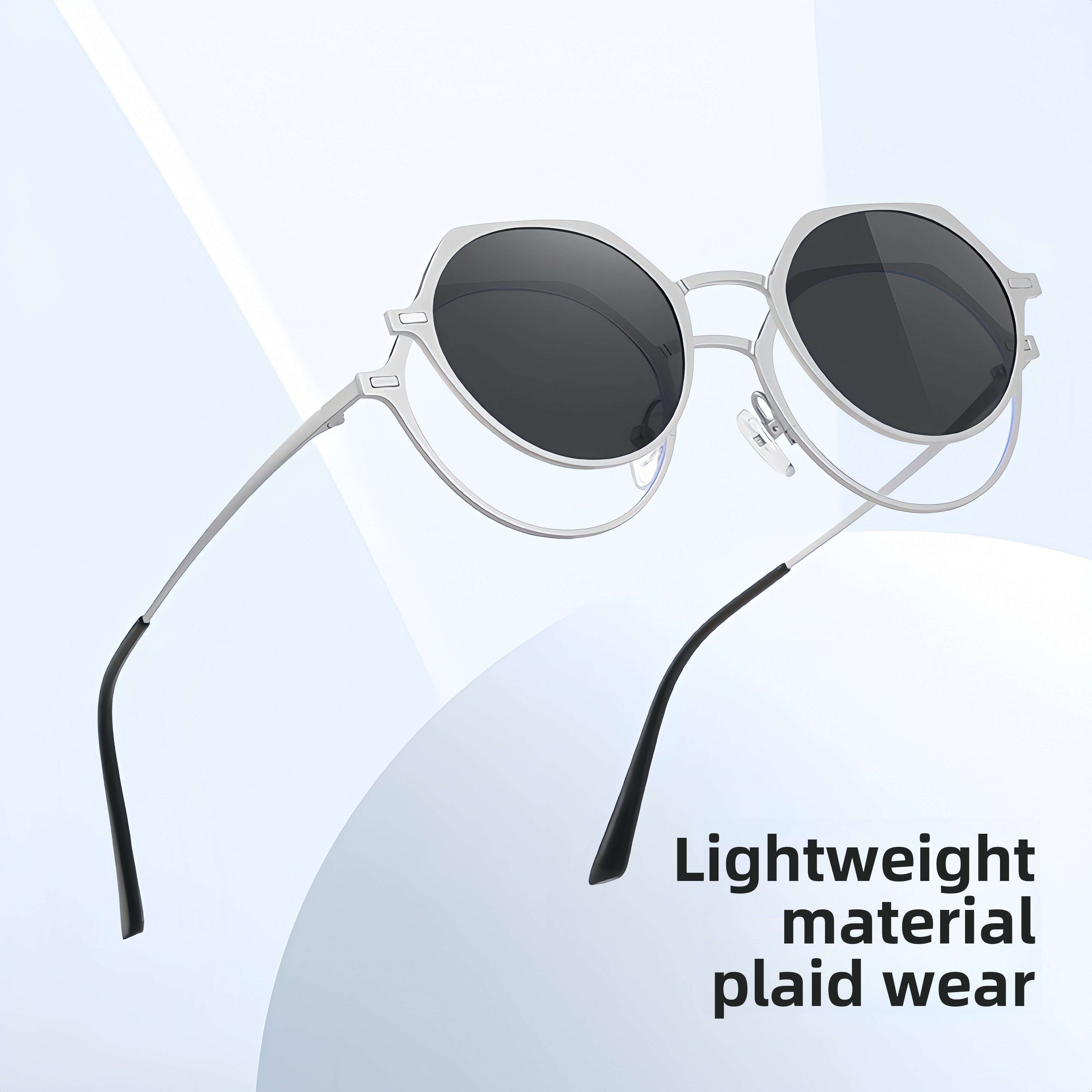Metal Prescription Sunglasses Clip-On System