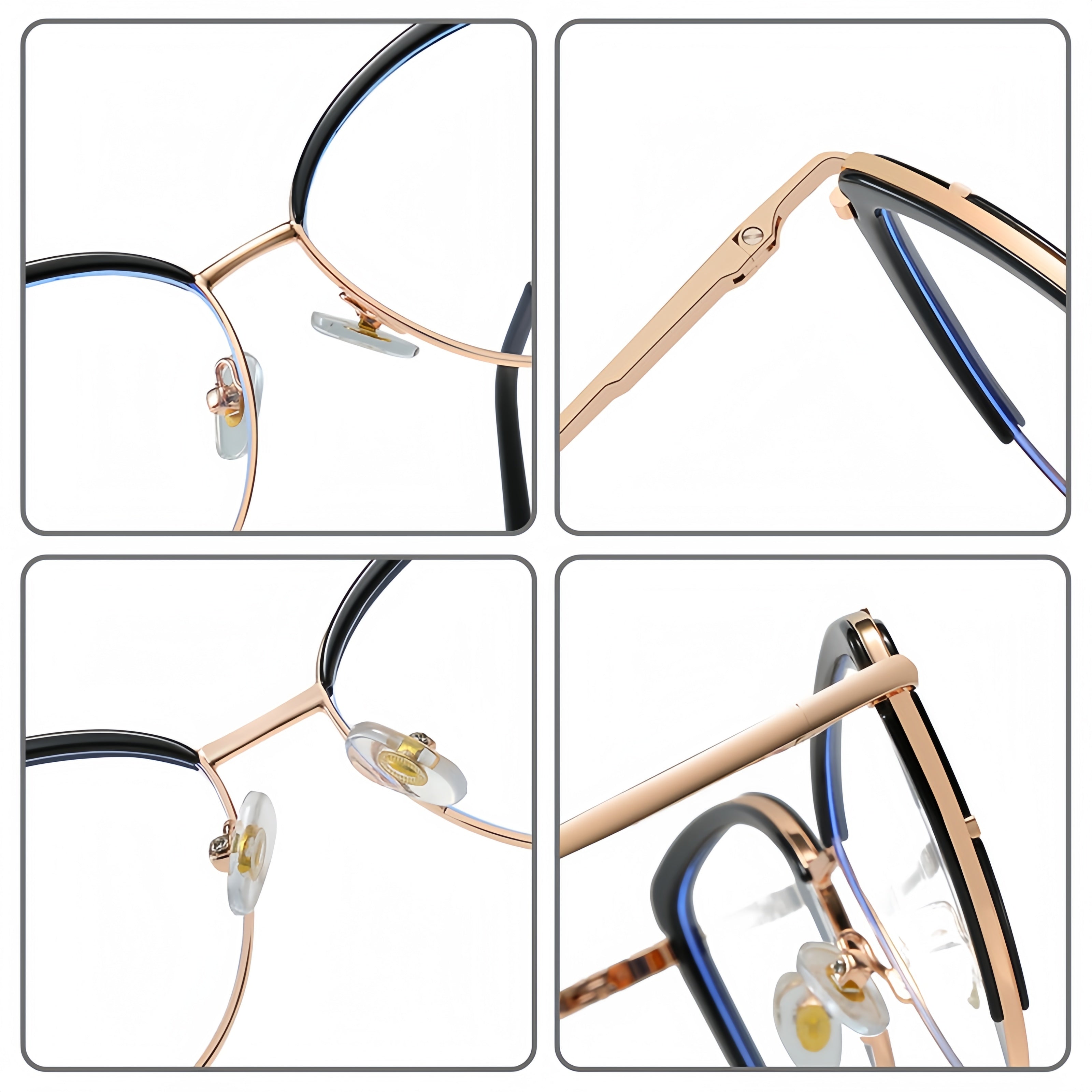 Women's TR90 Cat-Eye Metal Eyeglass Frames