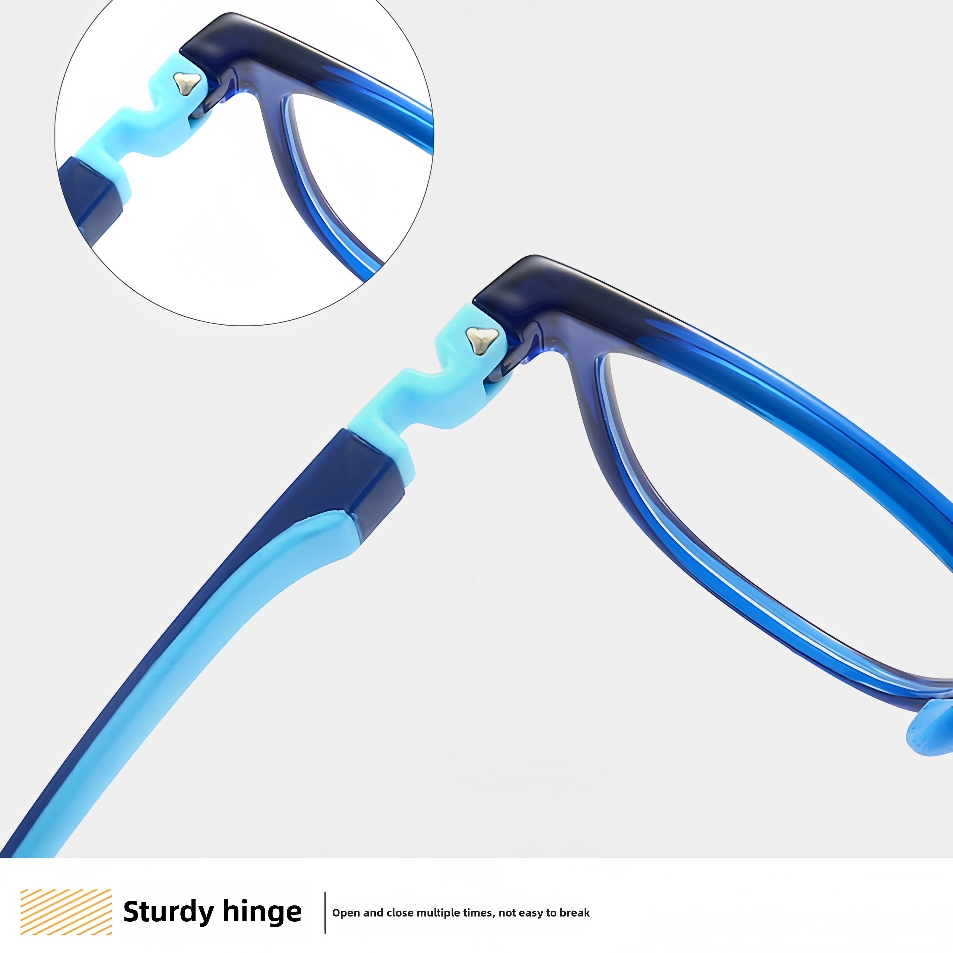 Kids' TR90 Dual-Color Myopia Eyeglass Frames
