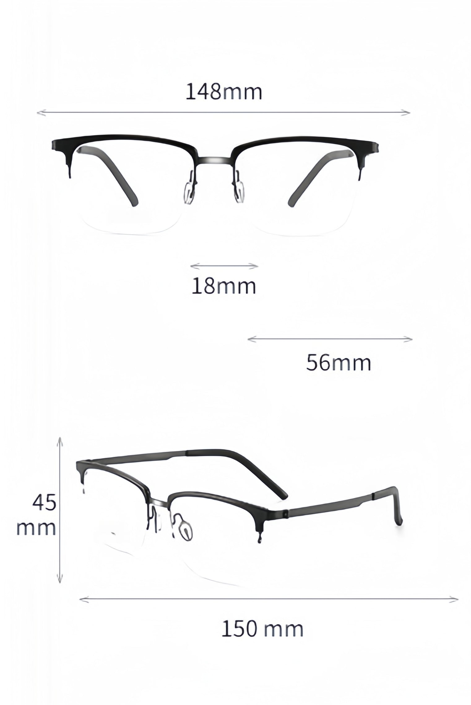 Men's Pure Titanium Glasses Frame
