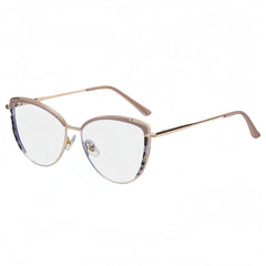 Women's TR90 Cat-Eye Metal Eyeglass Frames
