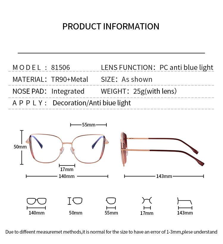 Women's TR90 Glasses Frames