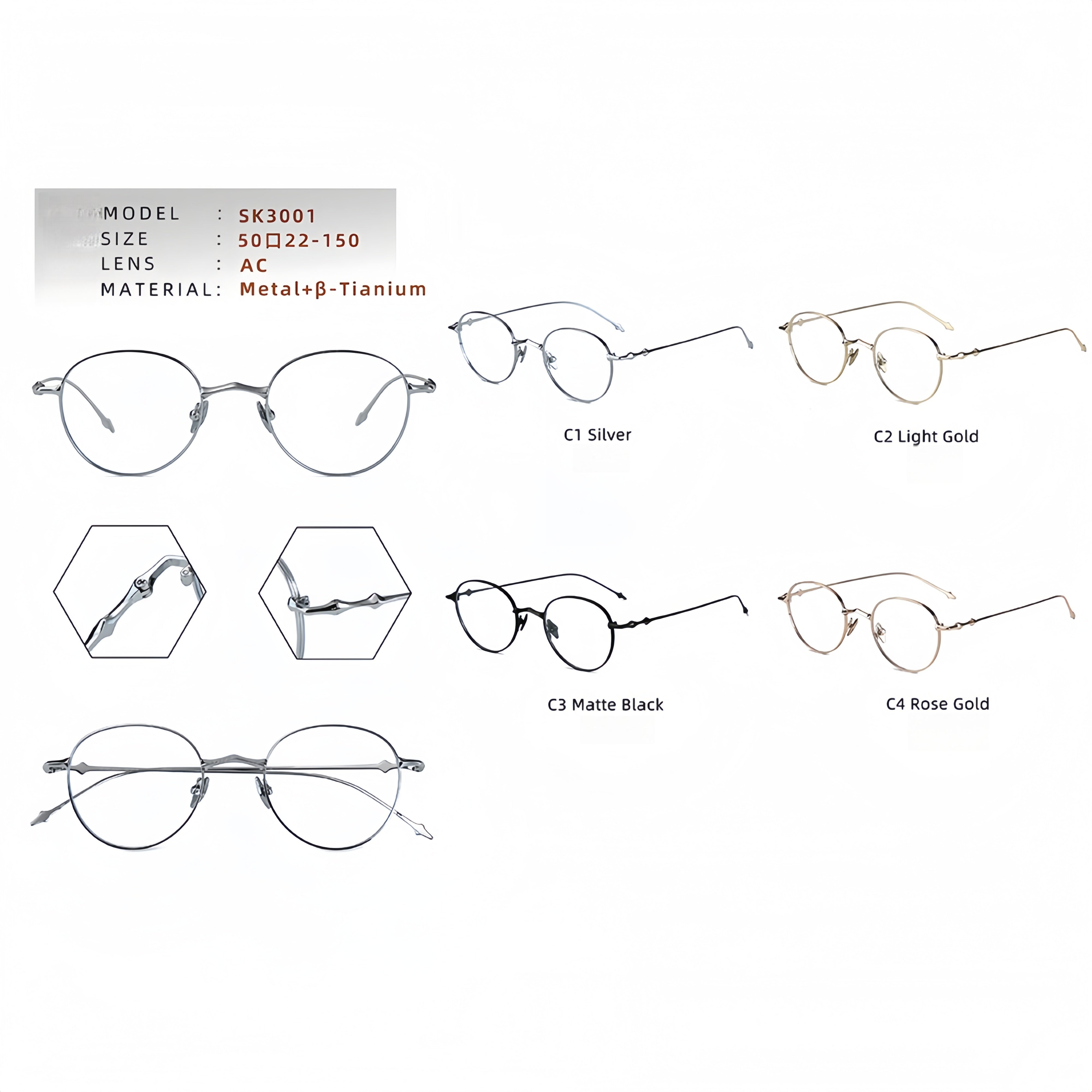 Metal & Titanium Eyeglasses