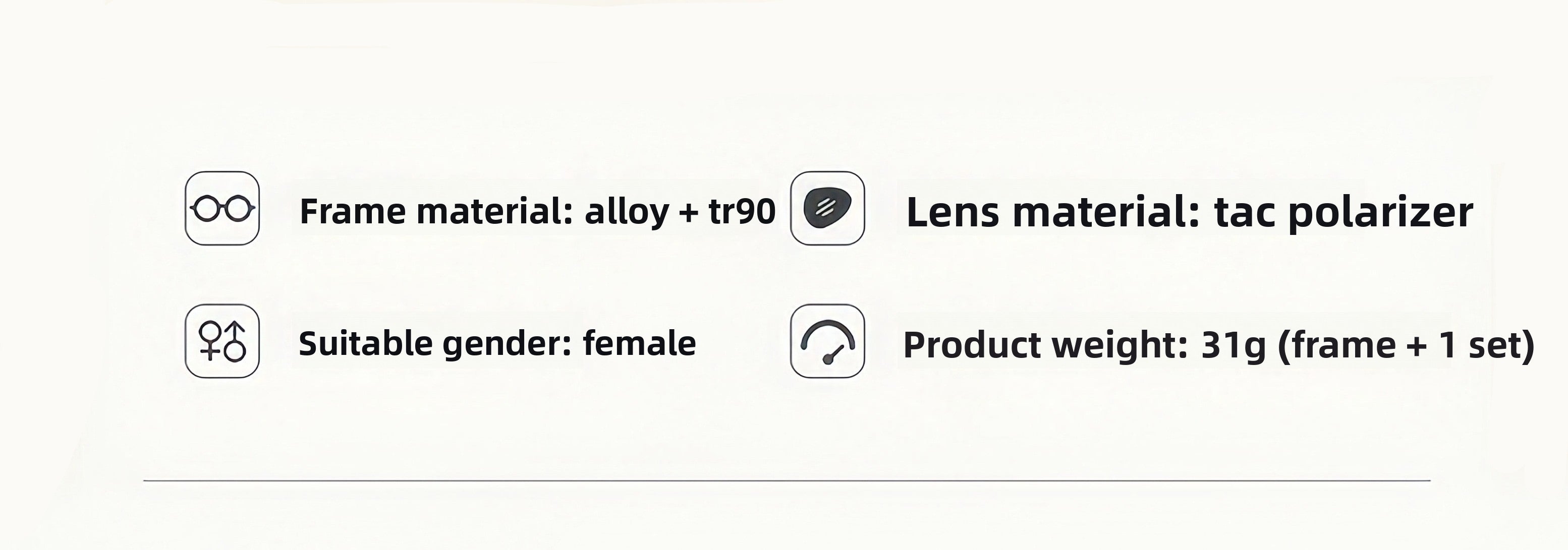 Women's TR90 Prescription Frame & Magnetic Clip-on Sunglass Kit