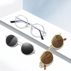 Metal Prescription Sunglasses Clip-On System