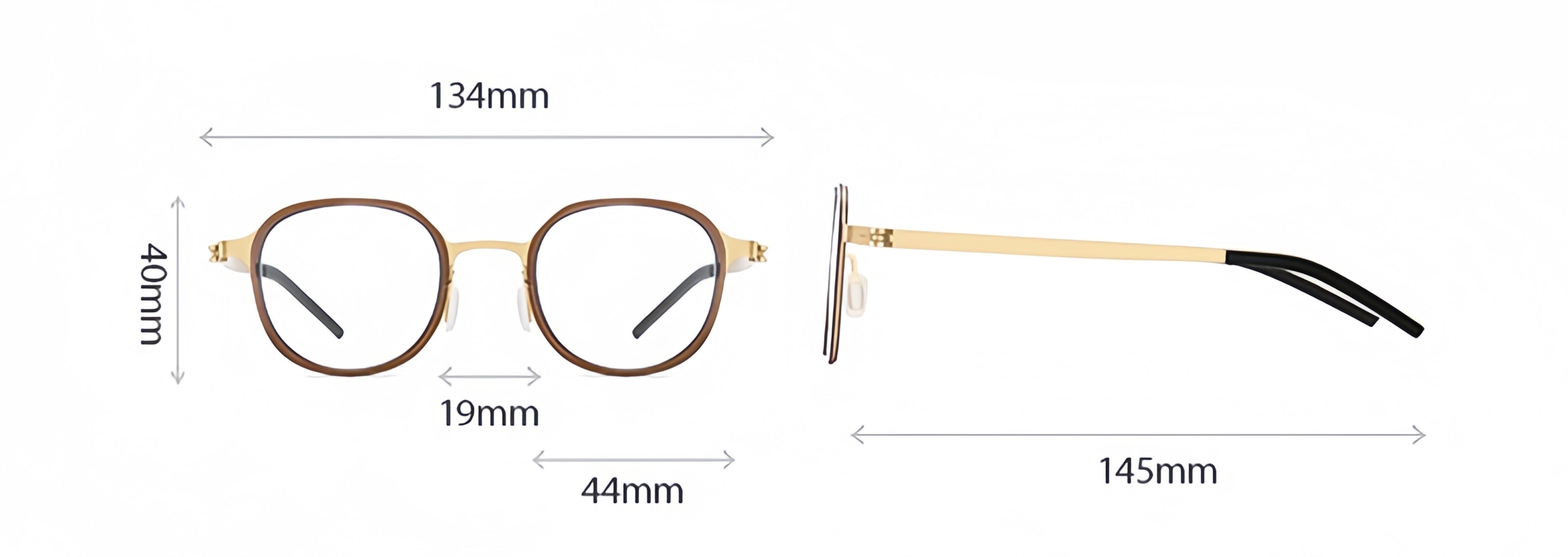 Ultra-Light Metal Prescription Frame