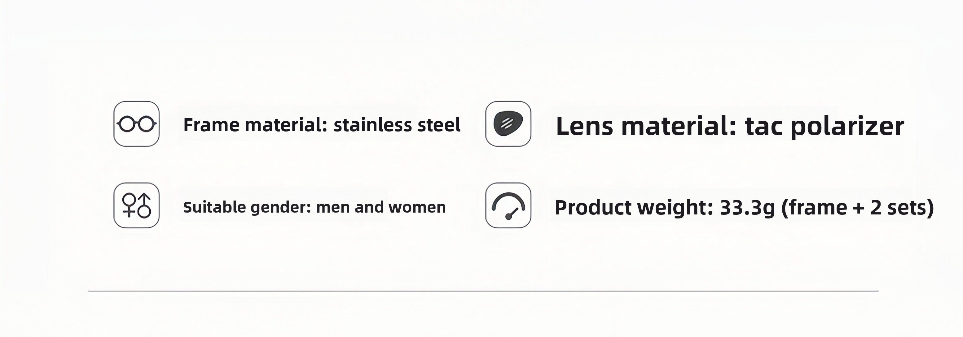 Men's 3-in-1 Eyebrow Line Glasses Frame