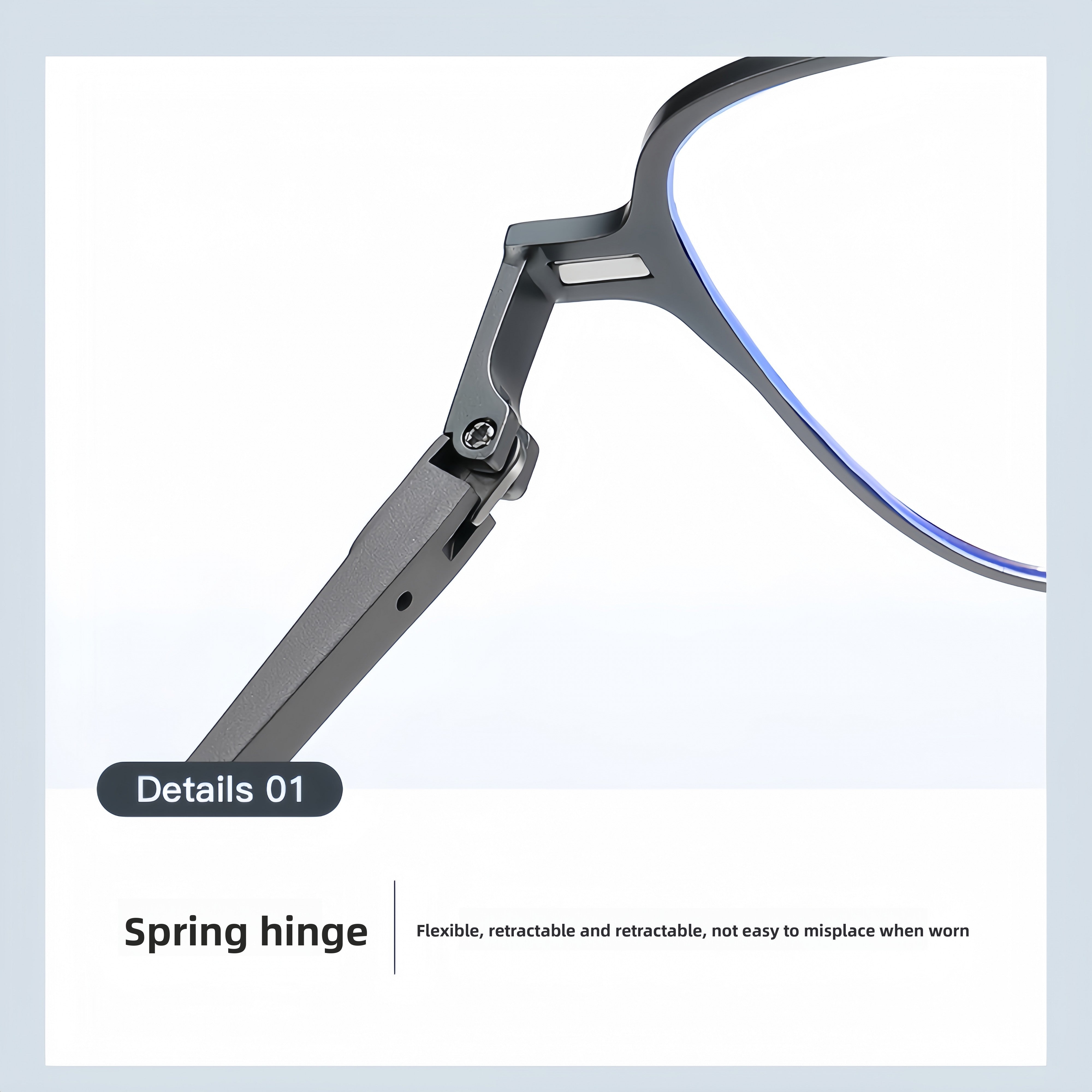 Men's Aluminum-Magnesium Alloy Prescription Eyeglass Frames