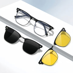 Men's Magnetic Clip-On Titanium RX Frame