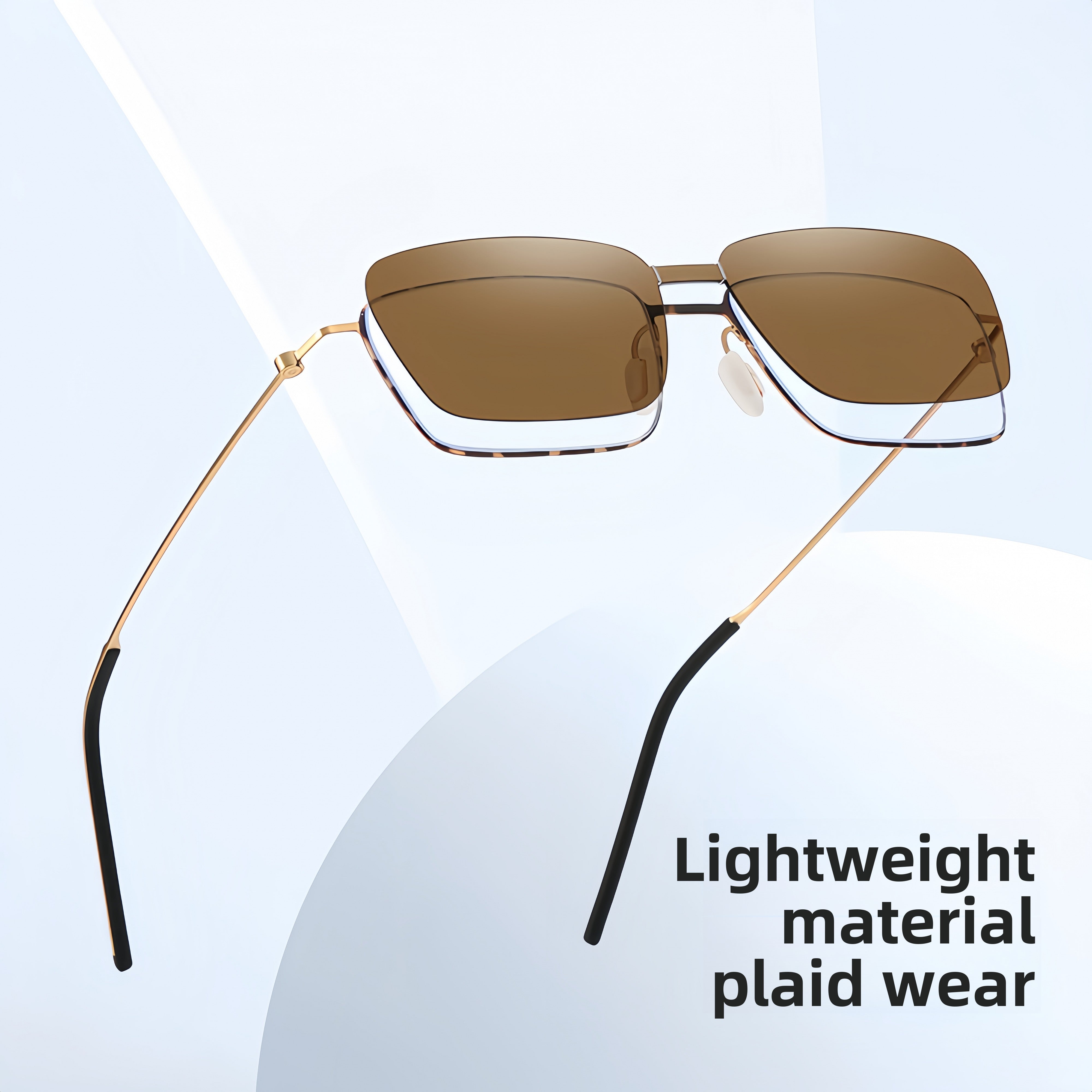 Unisex Magnetic RX Frame with Clip-On Sunglasses