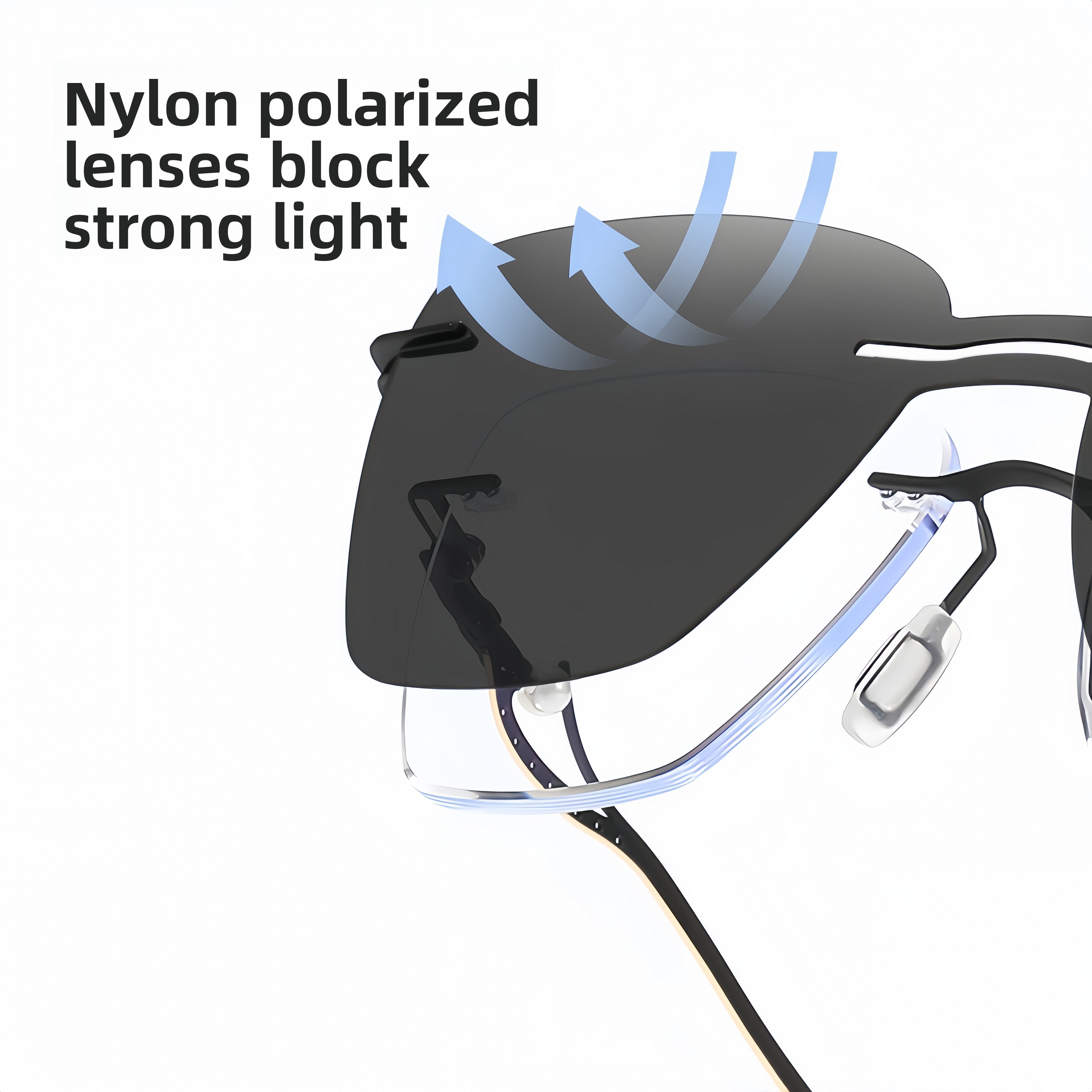 Women's Rimless All-in-One Sunglasses & Prescription Eyewear Set
