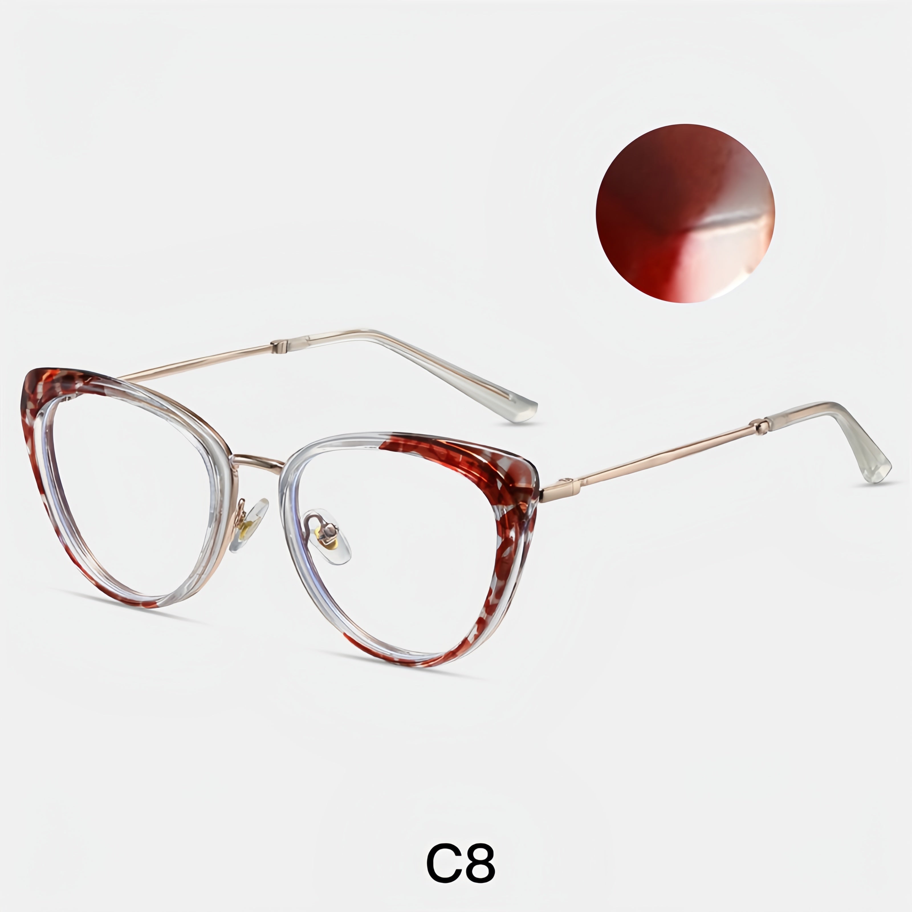 Women's Metal Cat-Eye Optical Frames