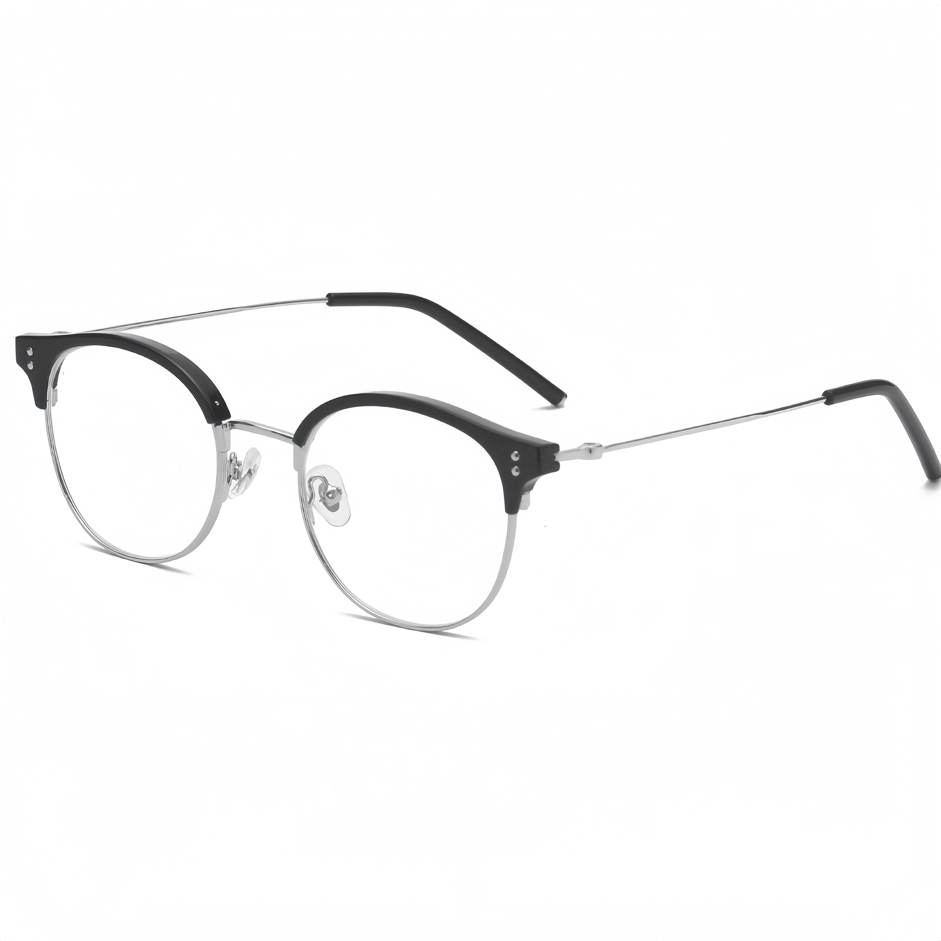 Unisex Browline Prescription Glasses Frames