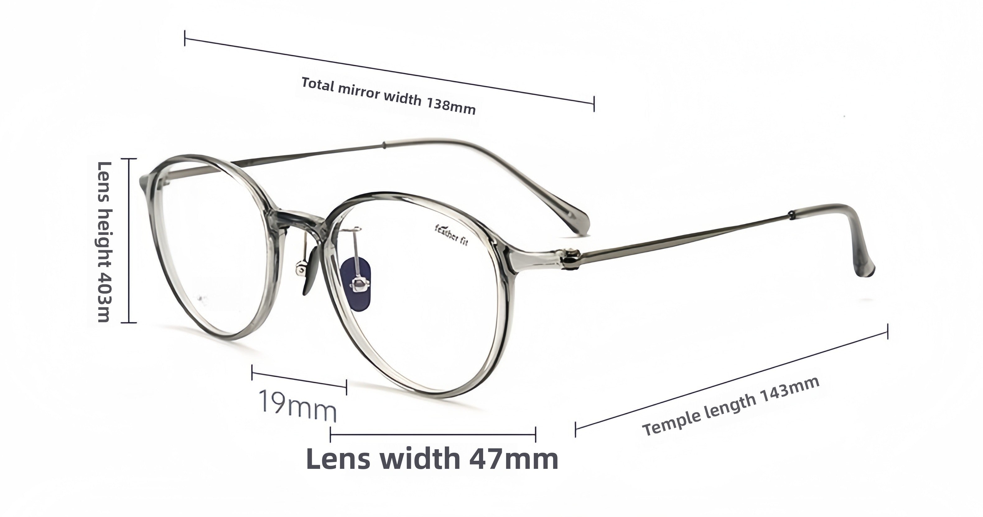 Unisex Titanium Prescription Glasses Frame