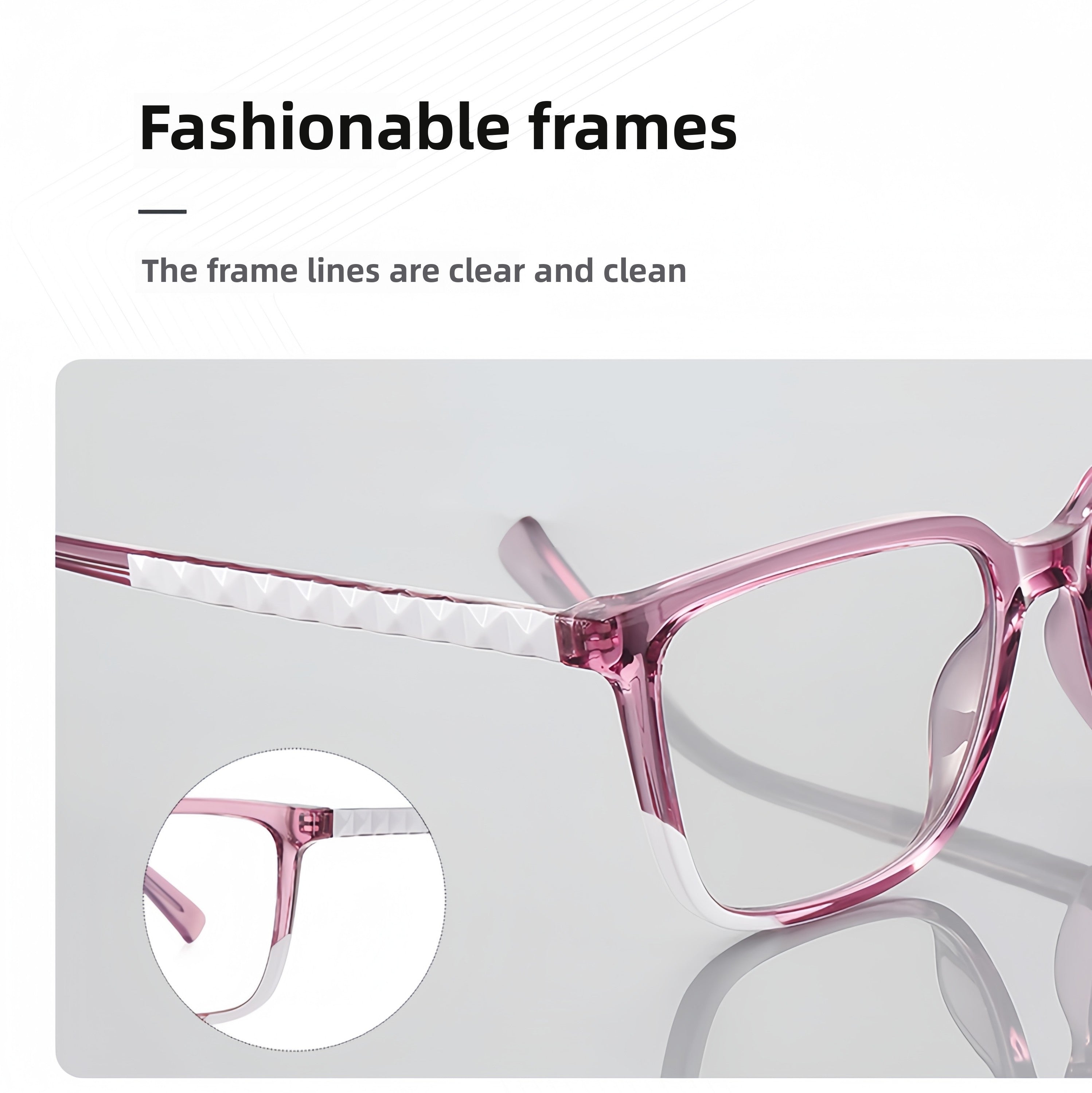 Men's TR90 Diamond-Cut Prescription Glasses Frame