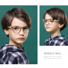 Kids' TR90 Dual-Color Myopia Eyeglass Frames