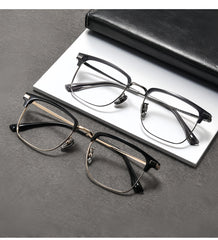 Men's ultra-light pure titanium glasses frame