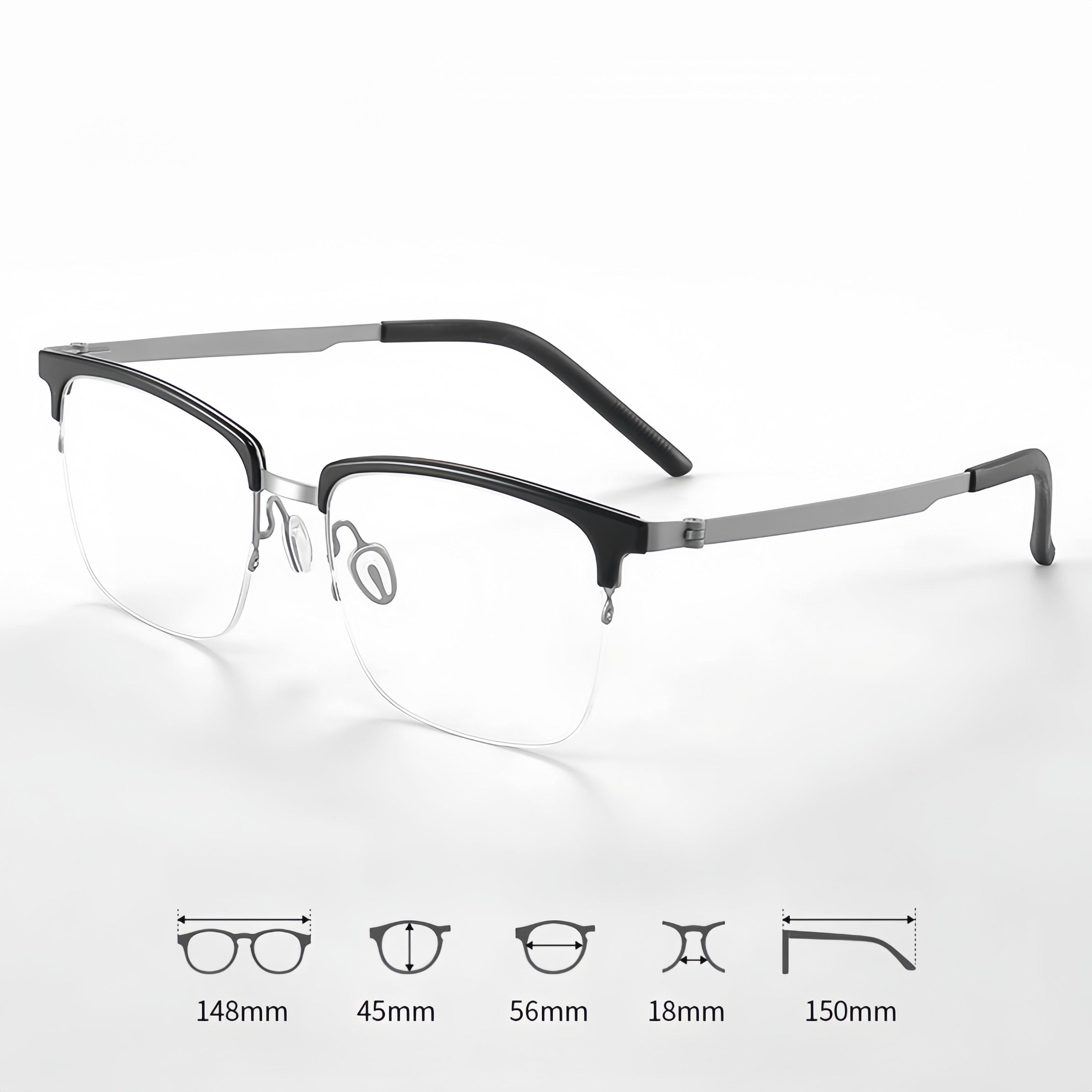 Men's Pure Titanium Glasses Frame