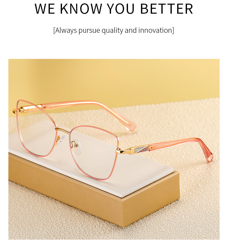 Women's Square Metal Glasses Frames