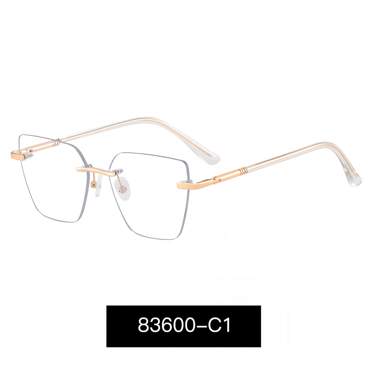 Women's Rimless Metal Glasses Frames