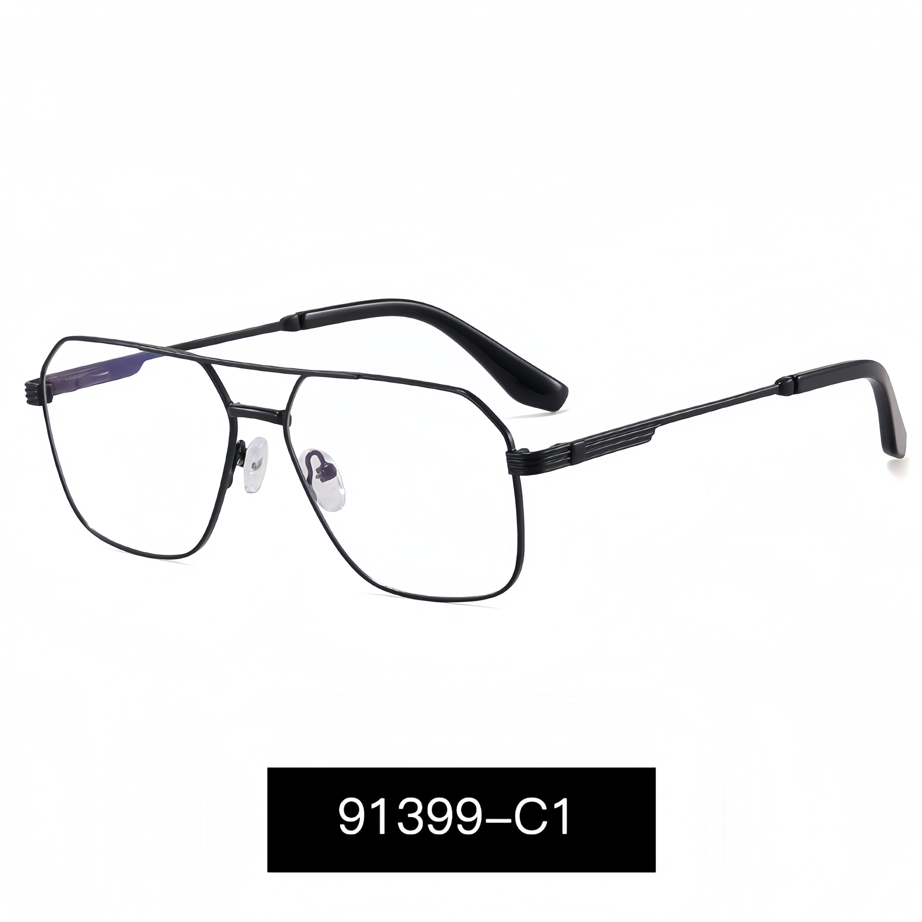 Men's Double Bridge Metal Glasses Frames