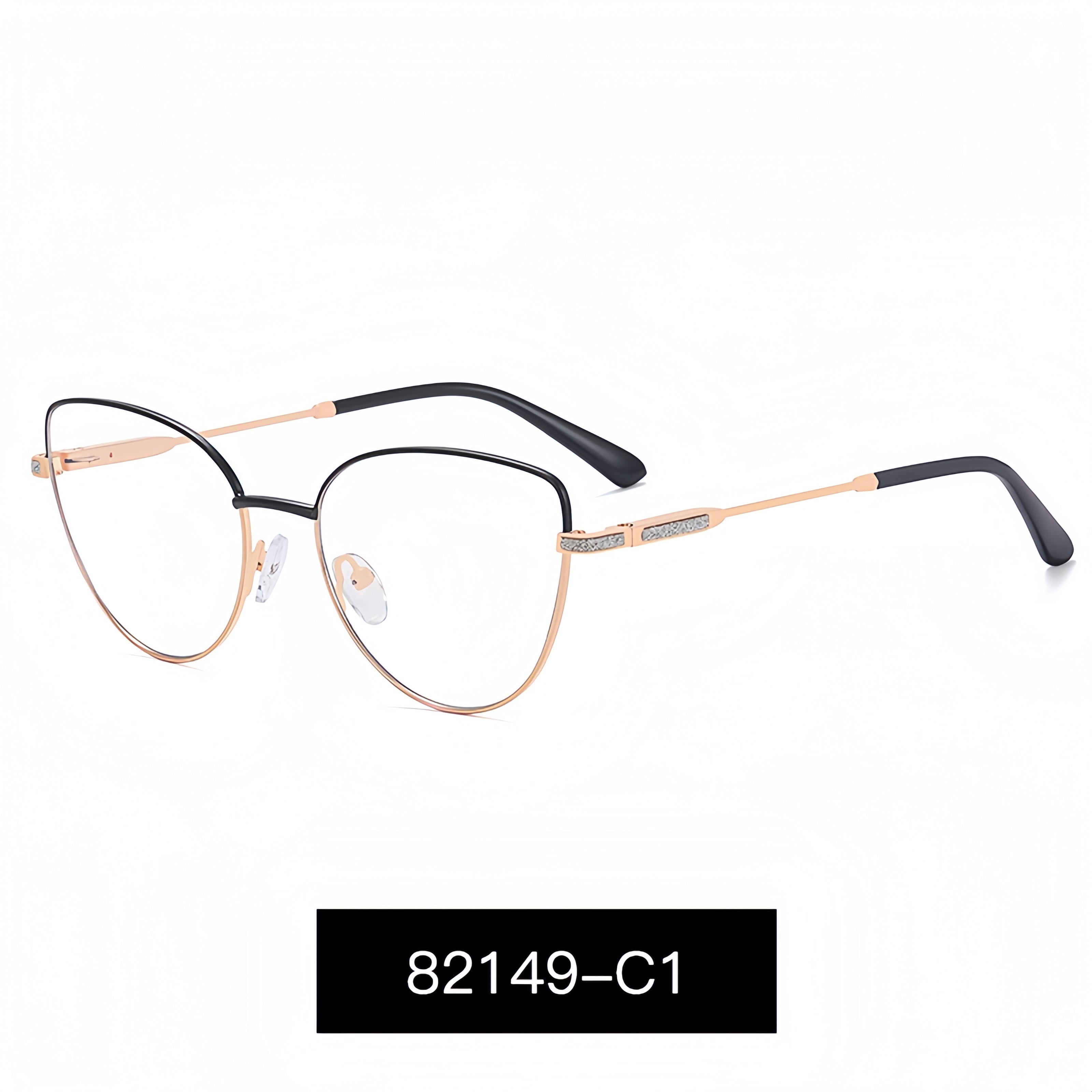 Women's Metal Cat-Eye Glasses Frames