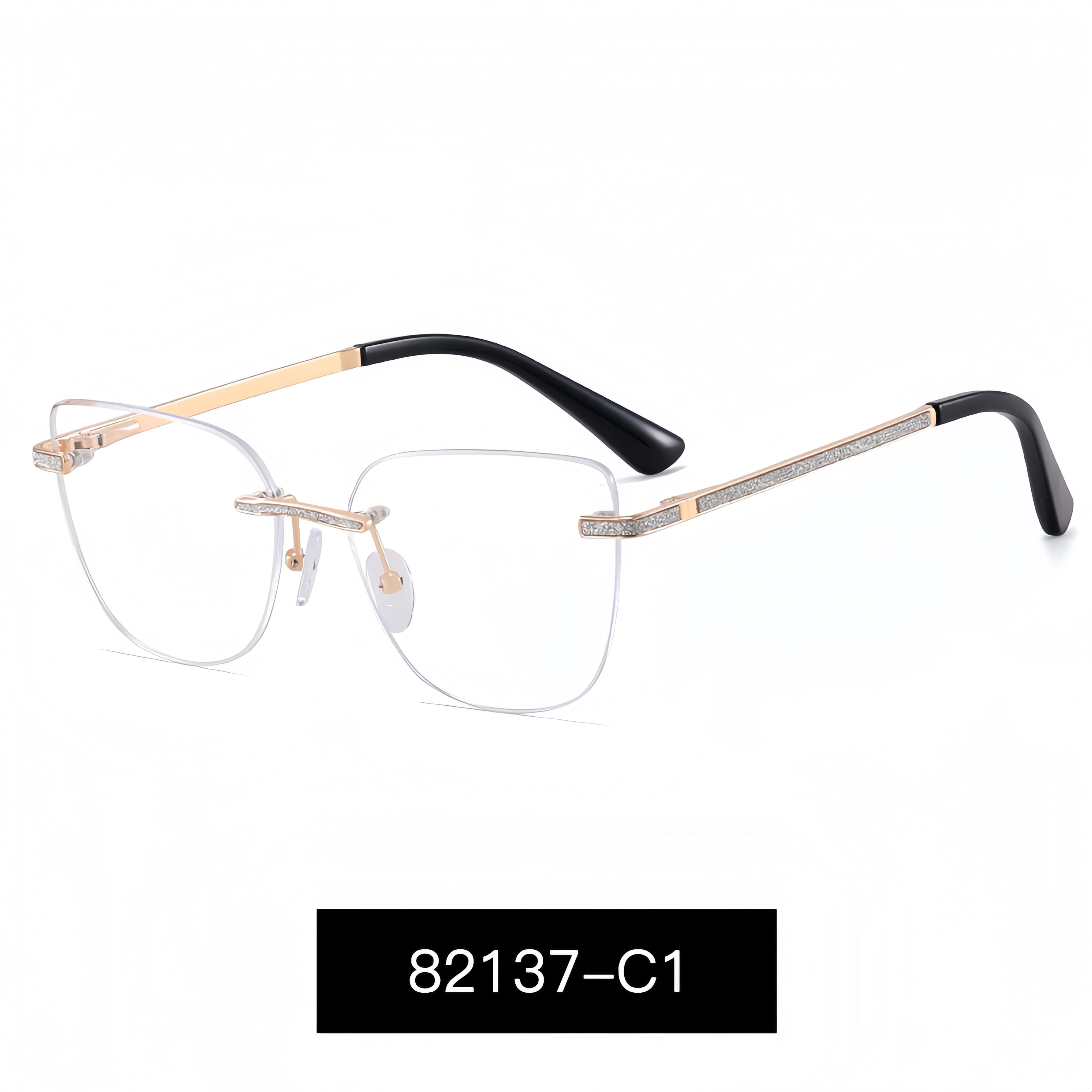 Rimless Beveled Edge Glasses