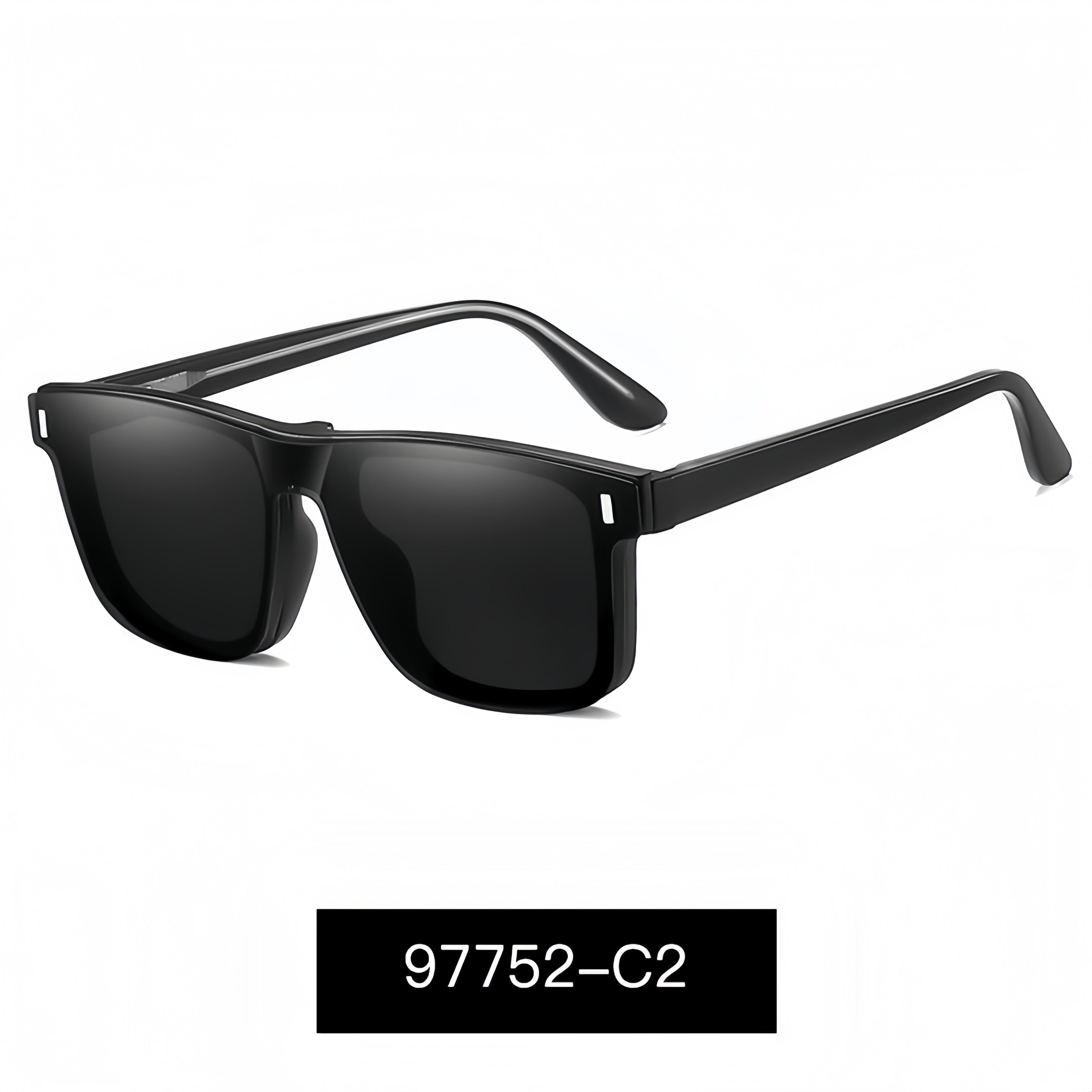 Magnetic Clip-On Polarized Sunglasses