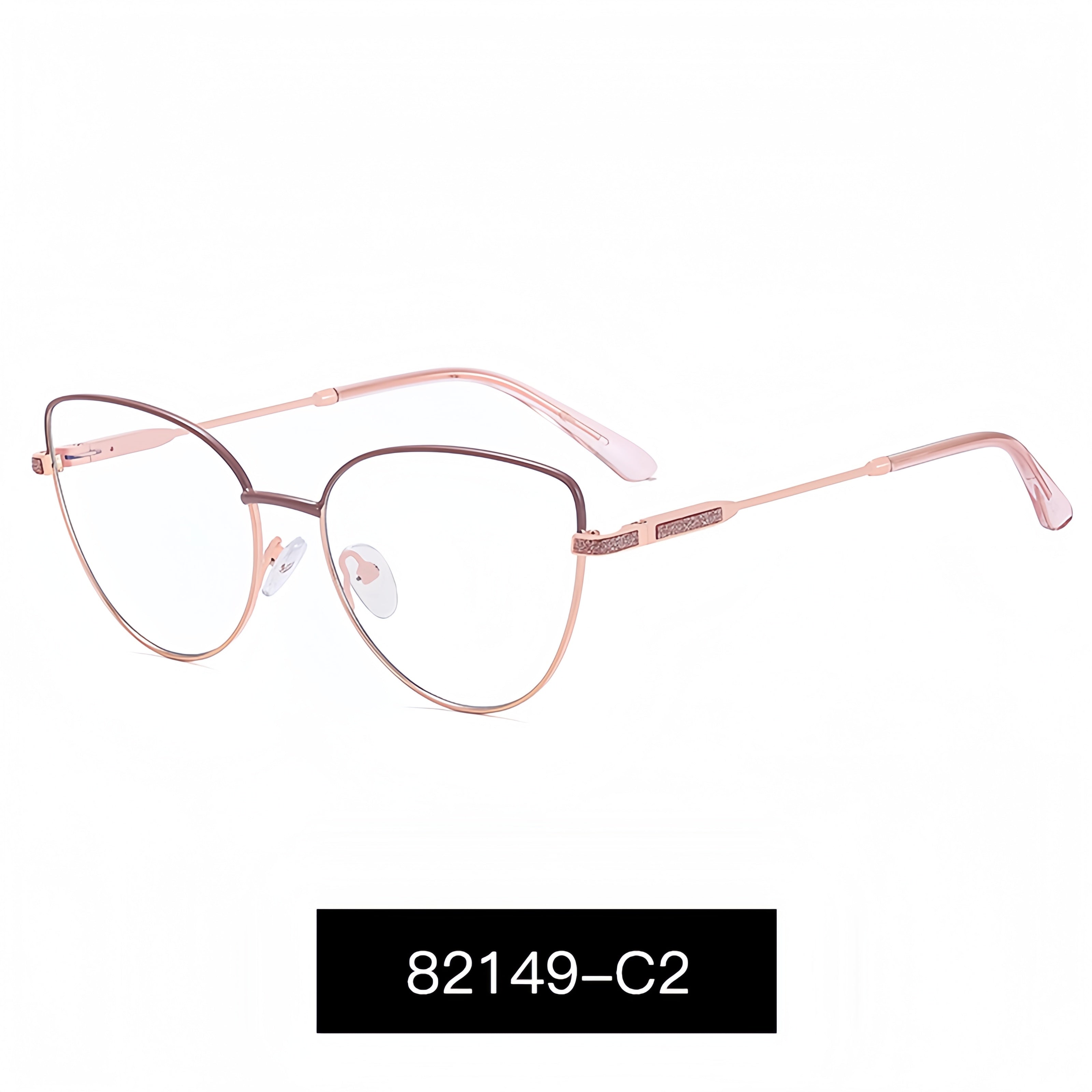 Women's Metal Cat-Eye Glasses Frames
