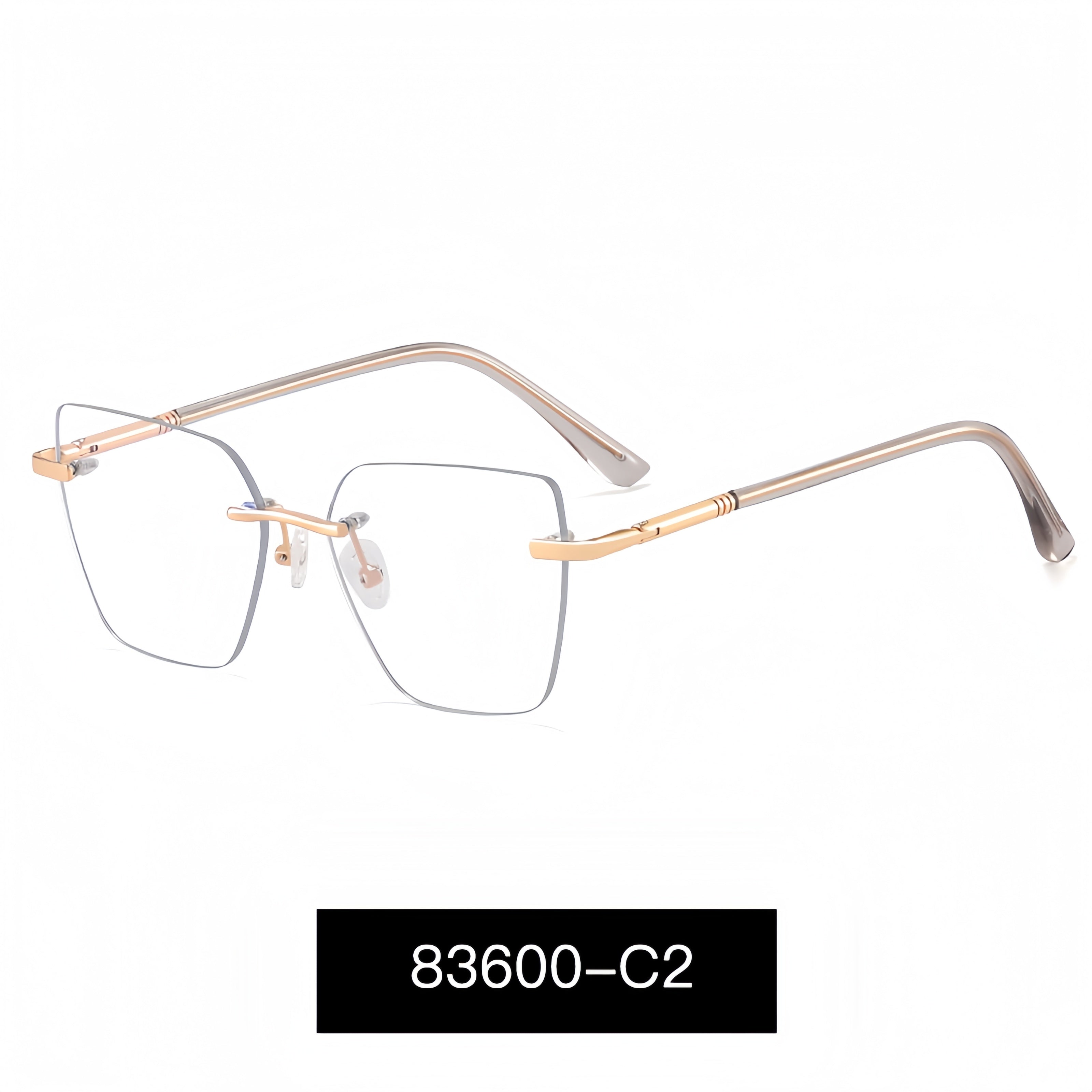 Women's Rimless Metal Glasses Frames