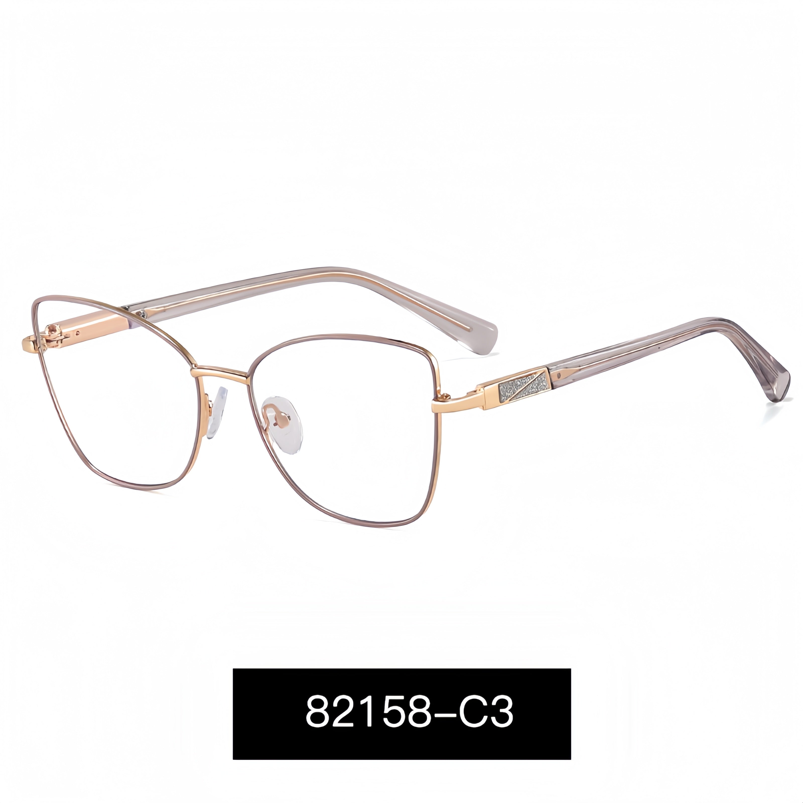 Women's Square Metal Glasses Frames