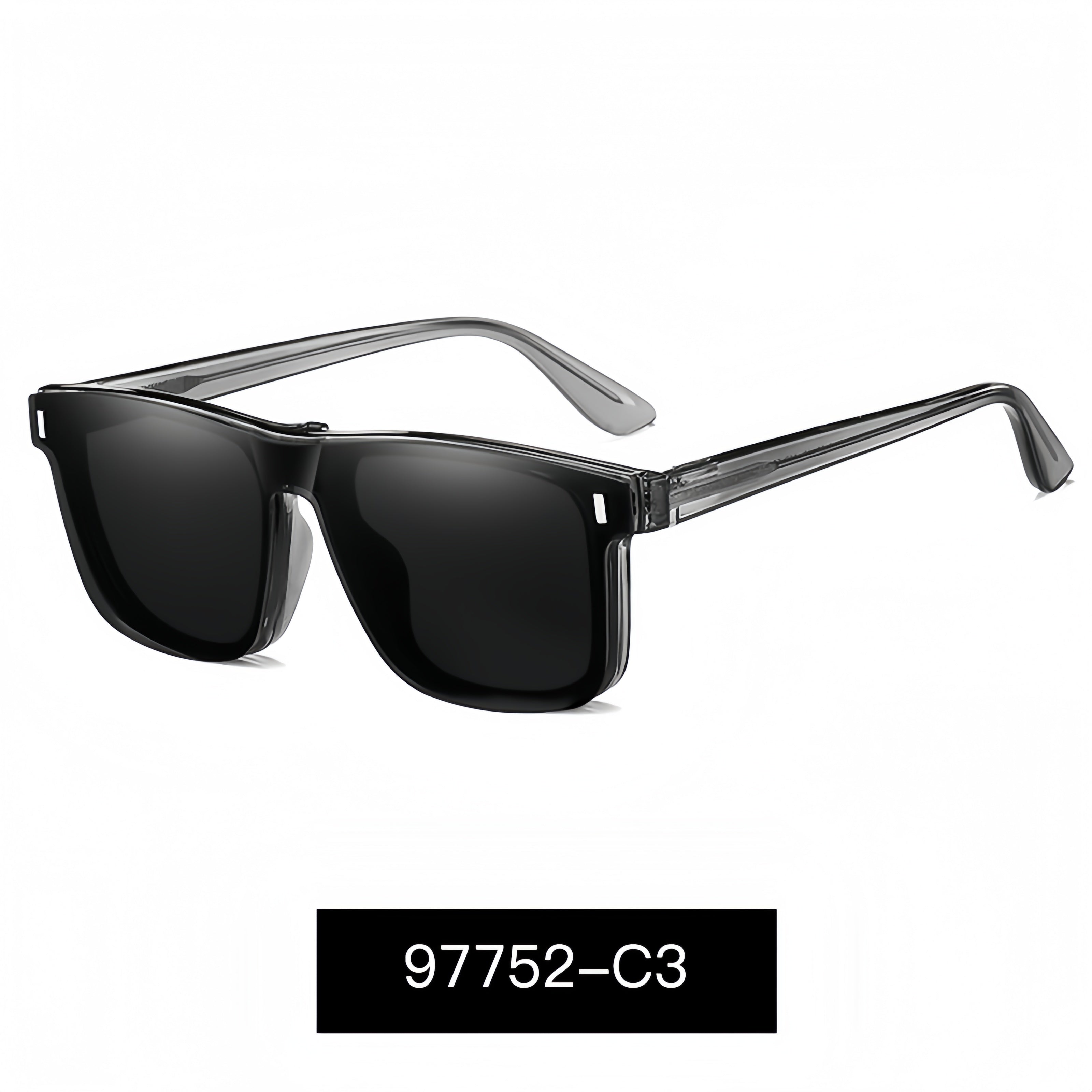 Magnetic Clip-On Polarized Sunglasses
