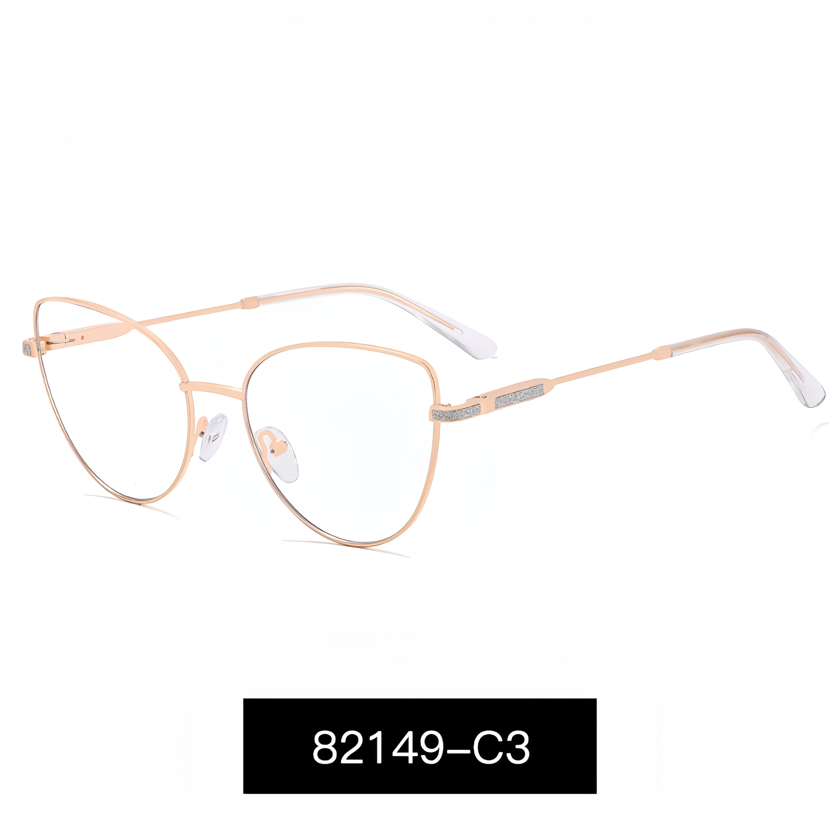 Women's Metal Cat-Eye Glasses Frames
