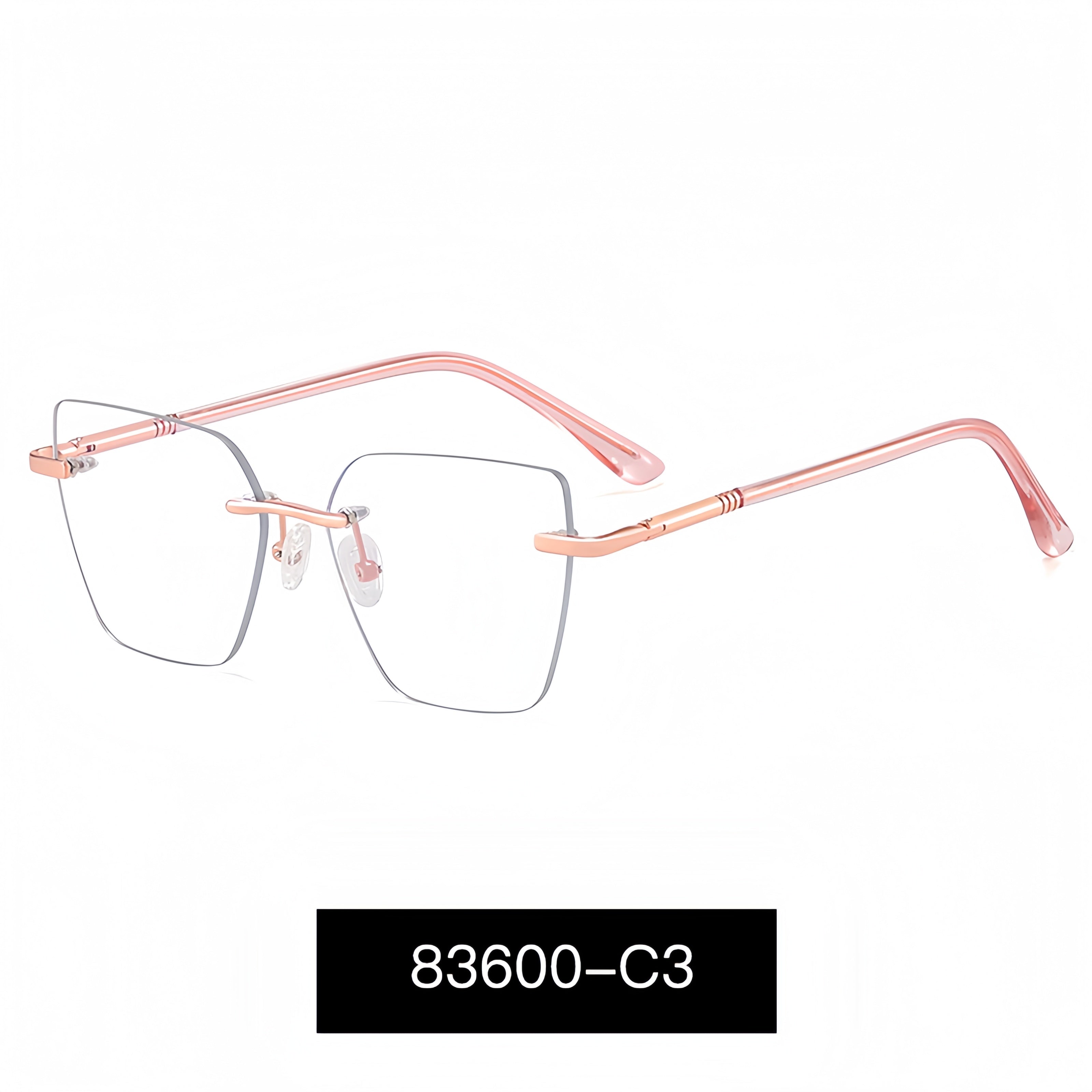 Women's Rimless Metal Glasses Frames