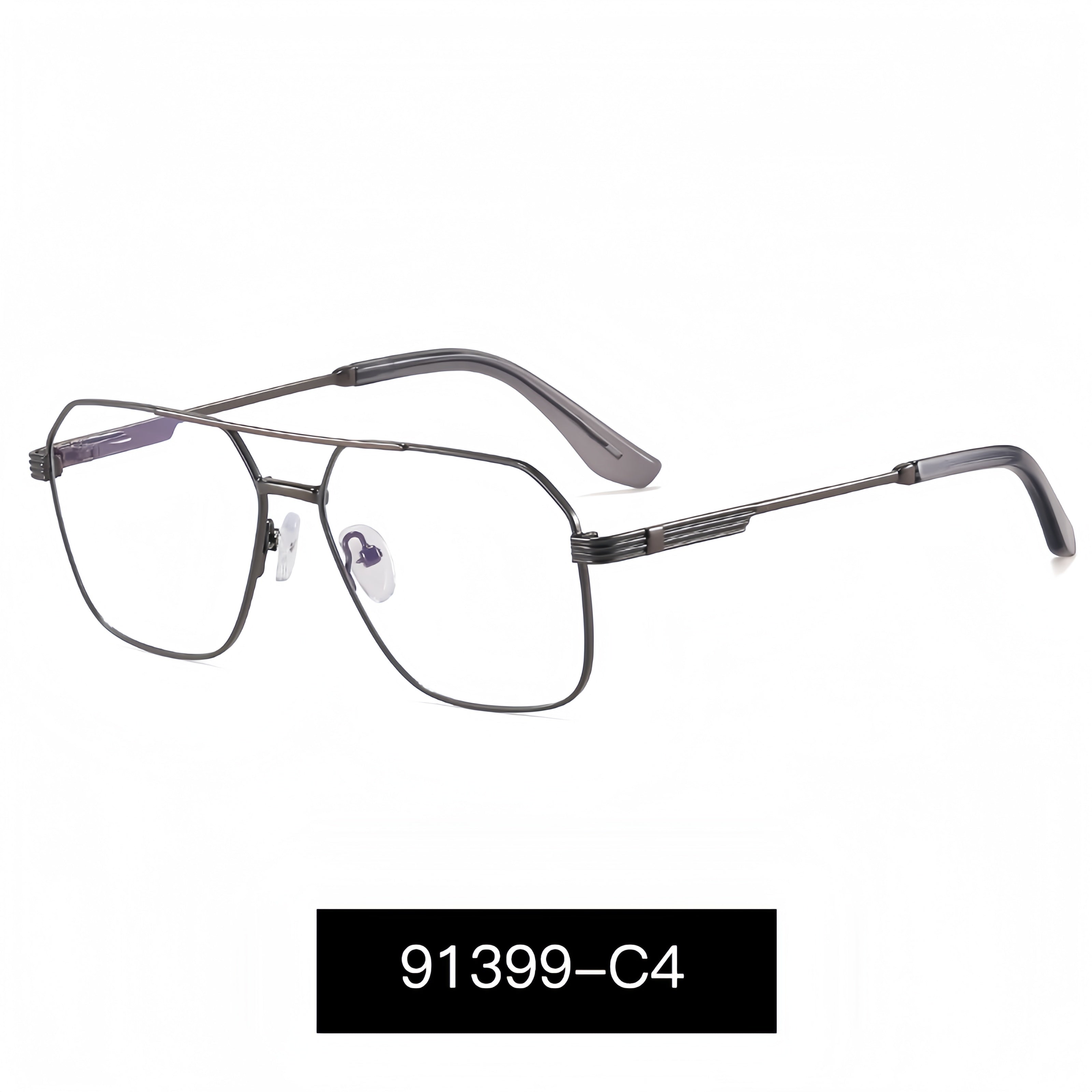 Men's Double Bridge Metal Glasses Frames