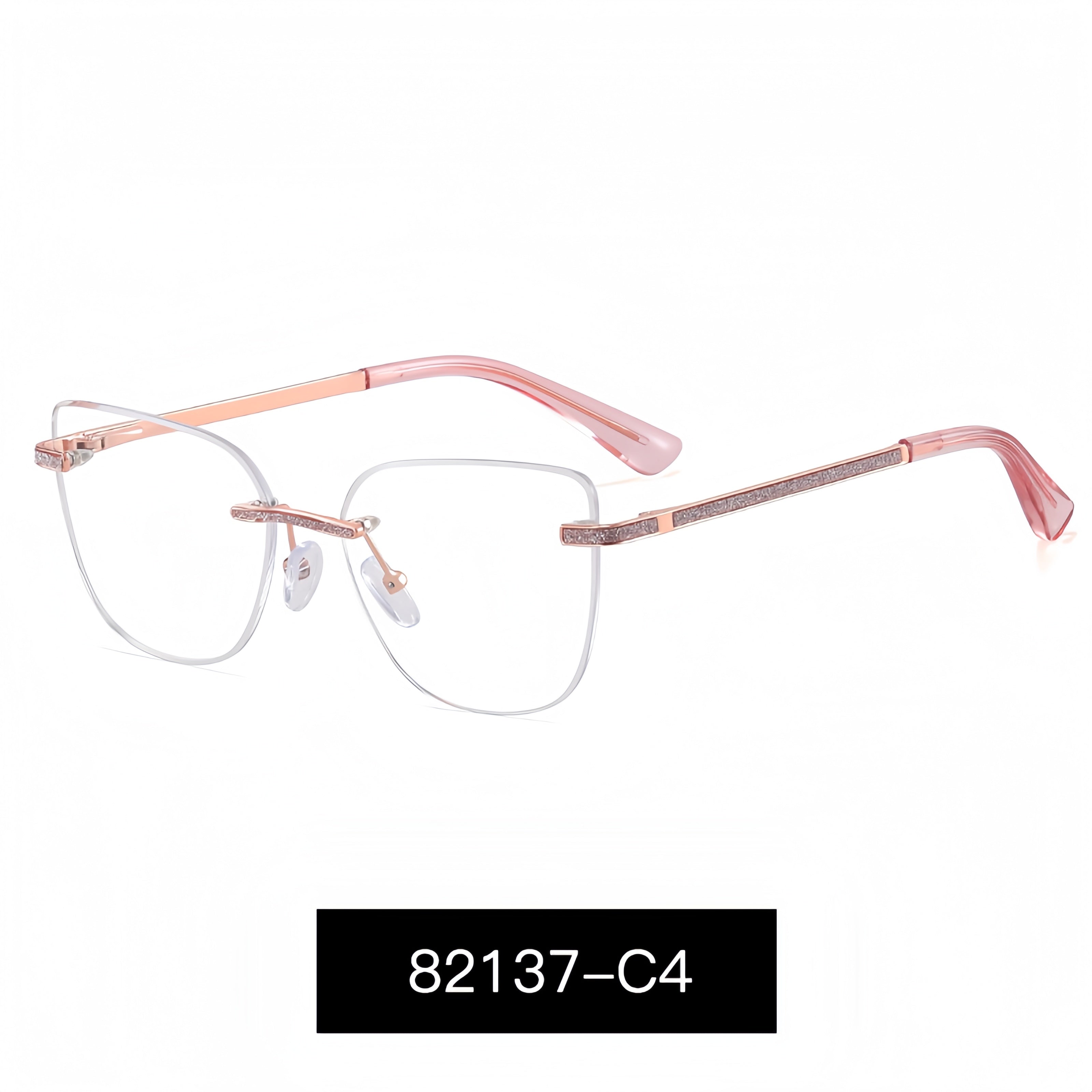 Rimless Beveled Edge Glasses