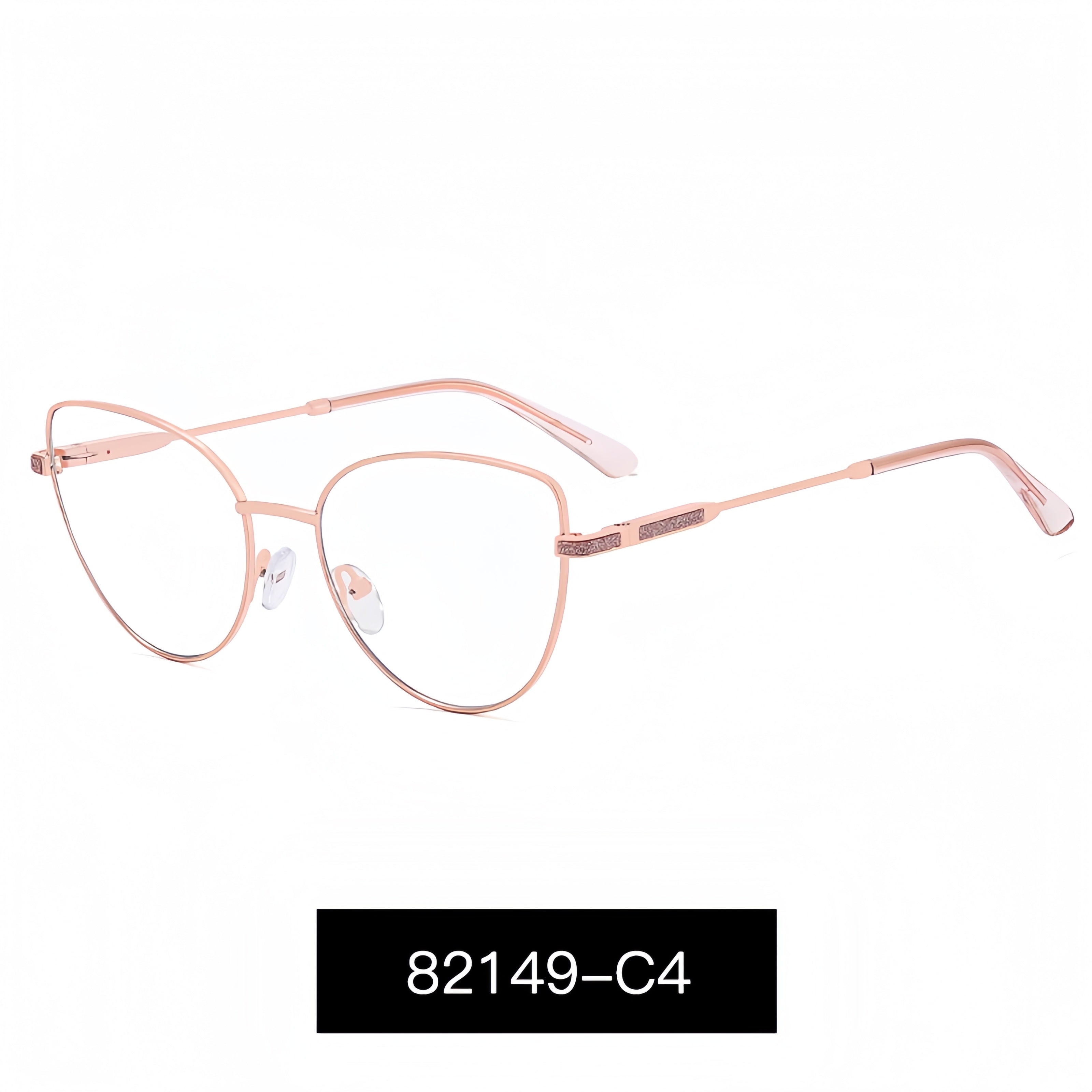 Women's Metal Cat-Eye Glasses Frames