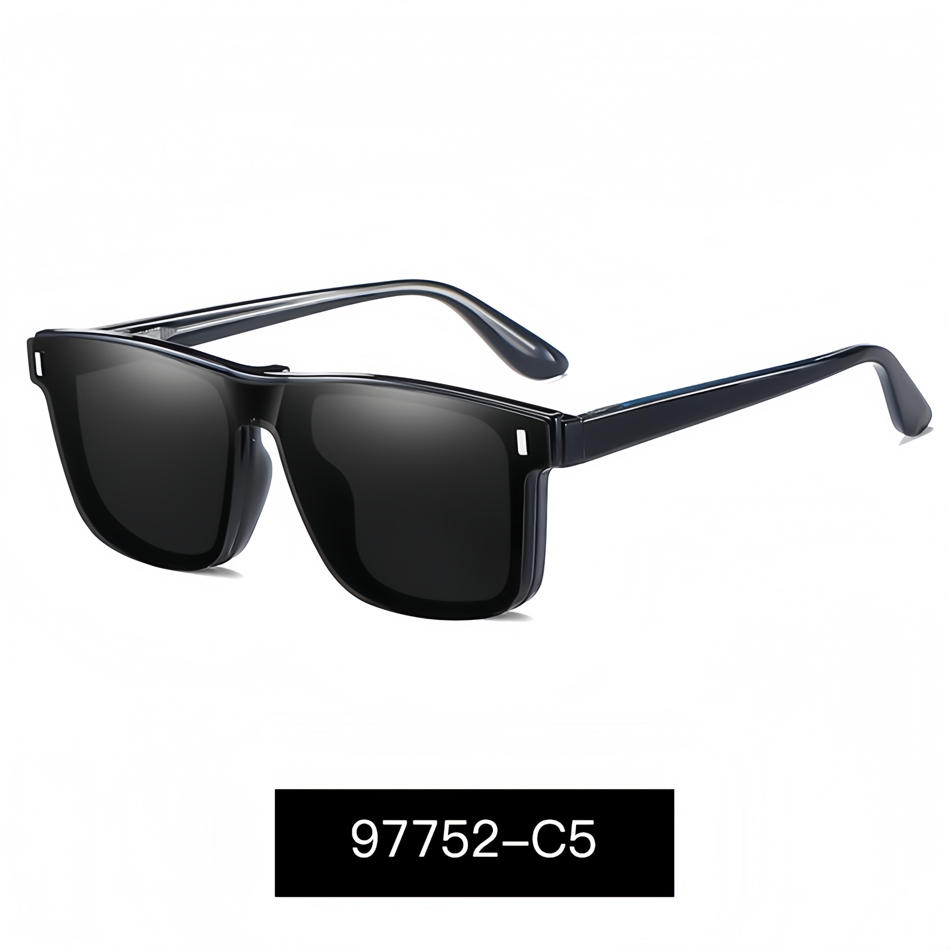 Magnetic Clip-On Polarized Sunglasses
