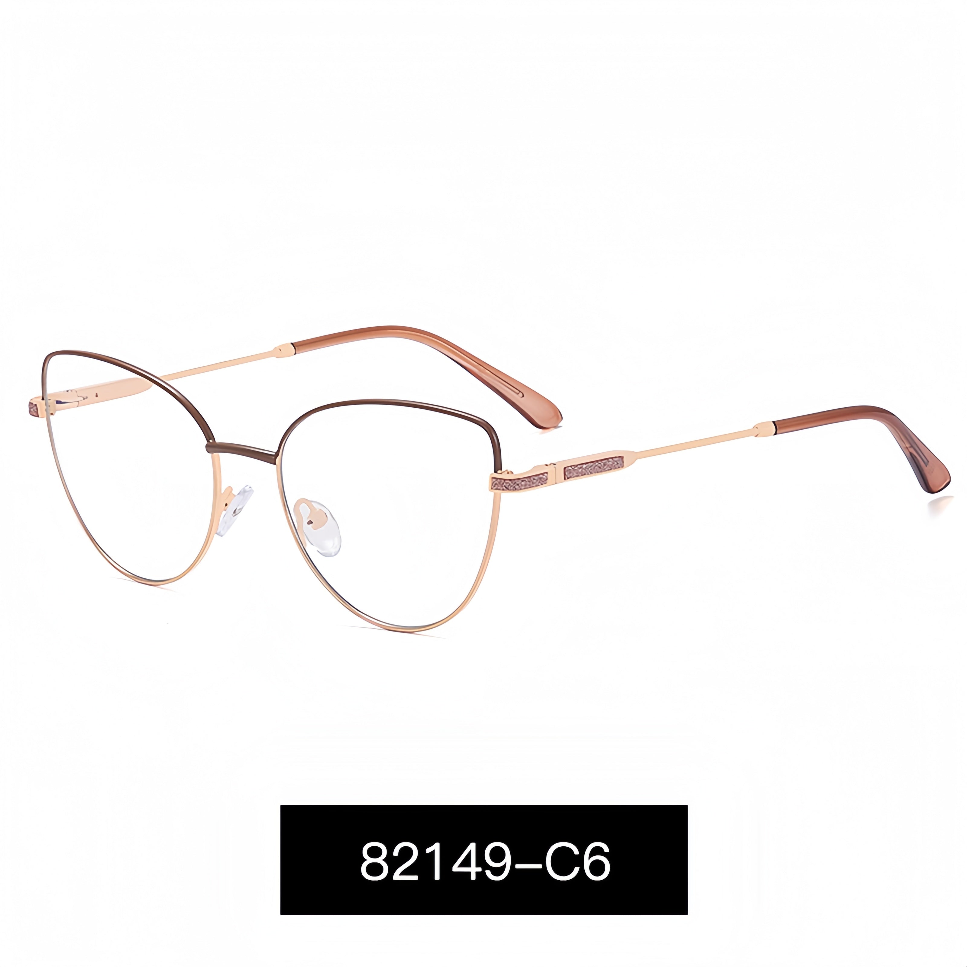 Women's Metal Cat-Eye Glasses Frames