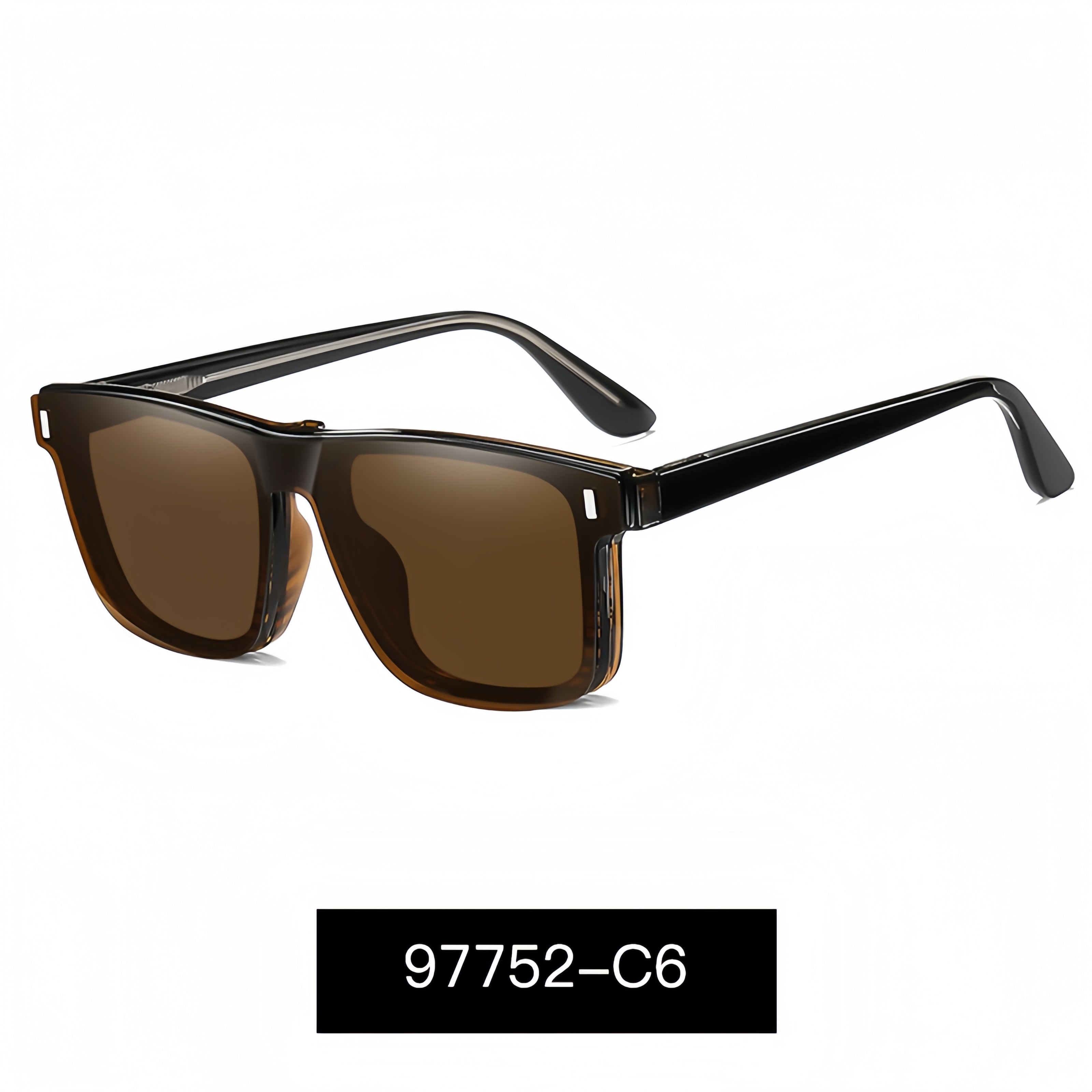 Magnetic Clip-On Polarized Sunglasses