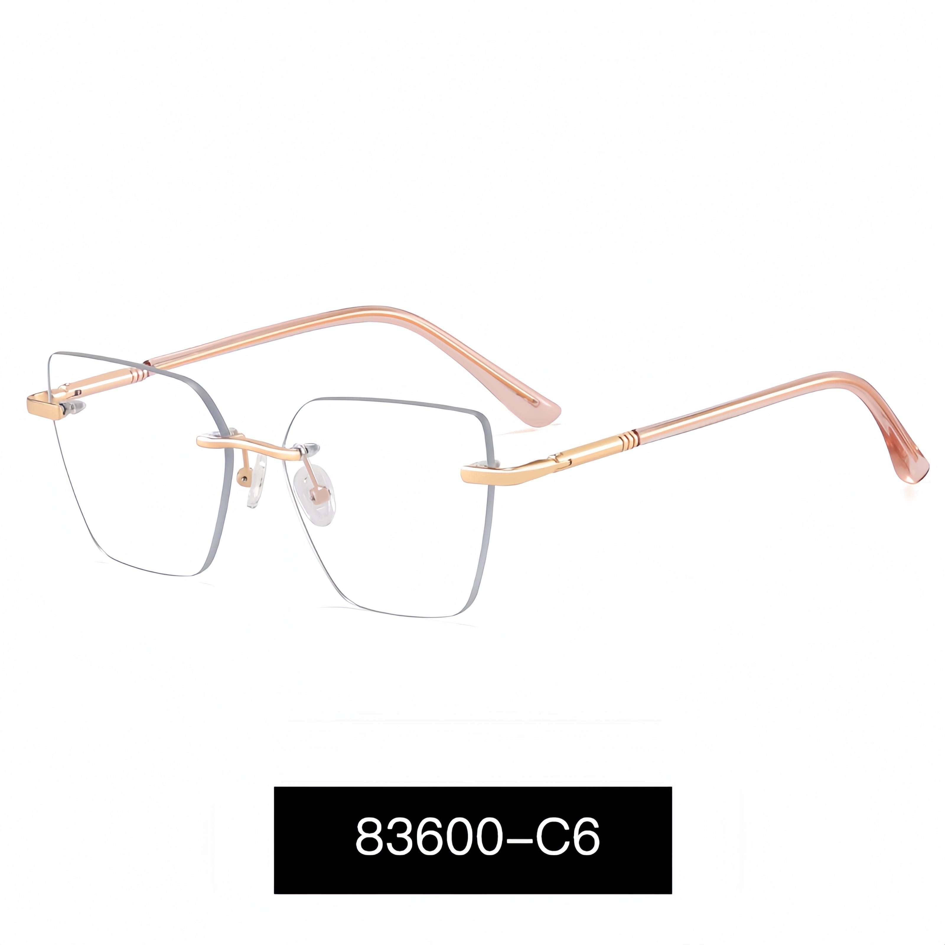 Women's Rimless Metal Glasses Frames