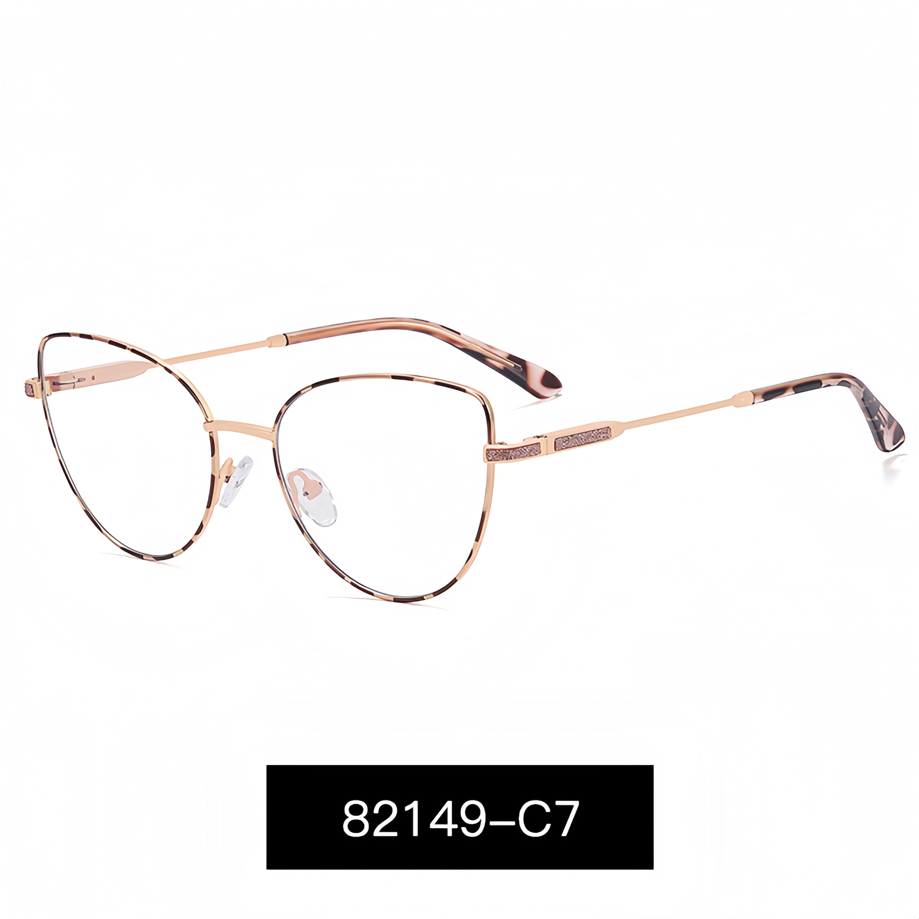 Women's Metal Cat-Eye Glasses Frames