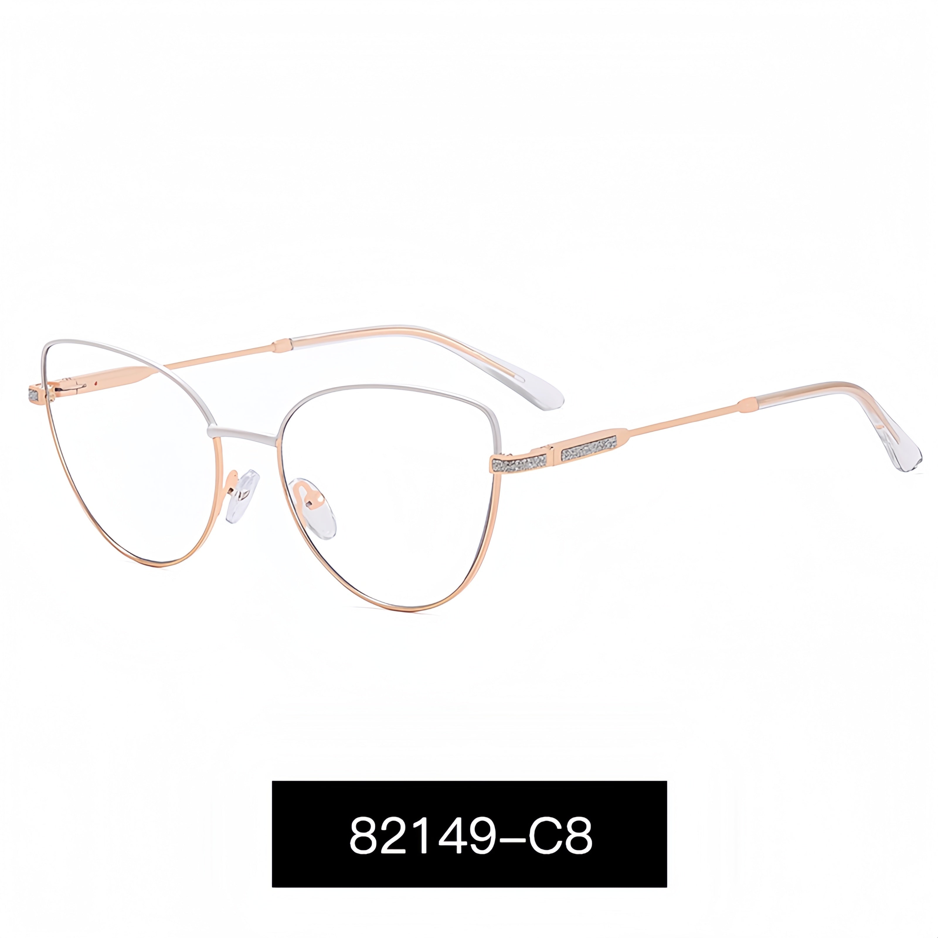 Women's Metal Cat-Eye Glasses Frames
