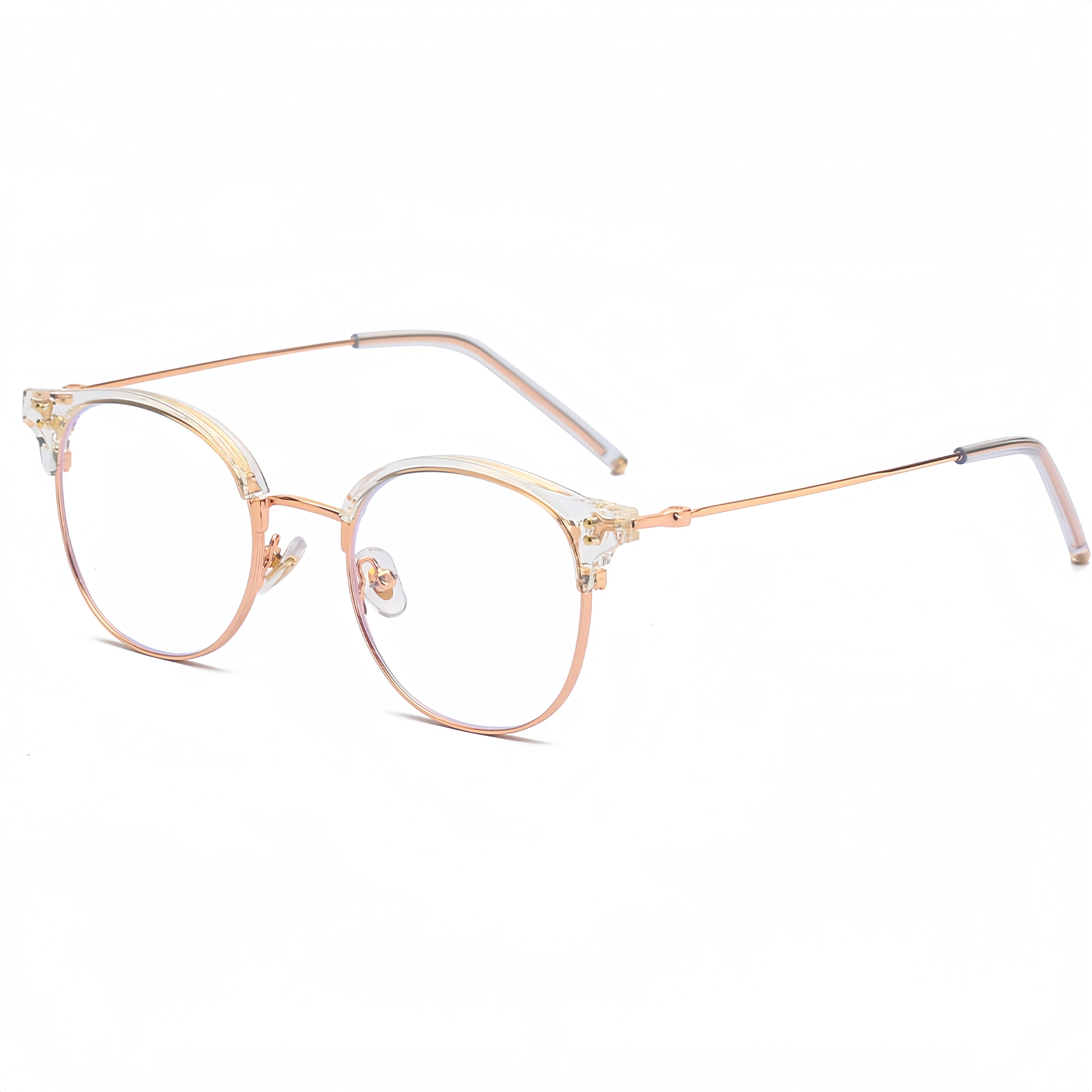Unisex Browline Prescription Glasses Frames